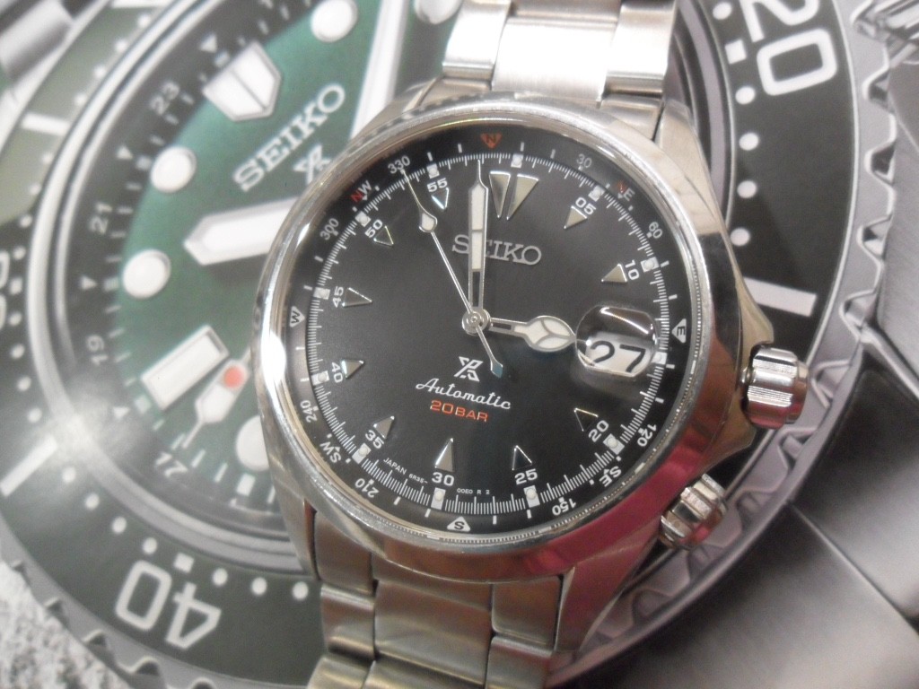 S/S Men’s Seiko Prospex X Alpinist 200M Diver Automatic 24 Jewel Watch SPB117