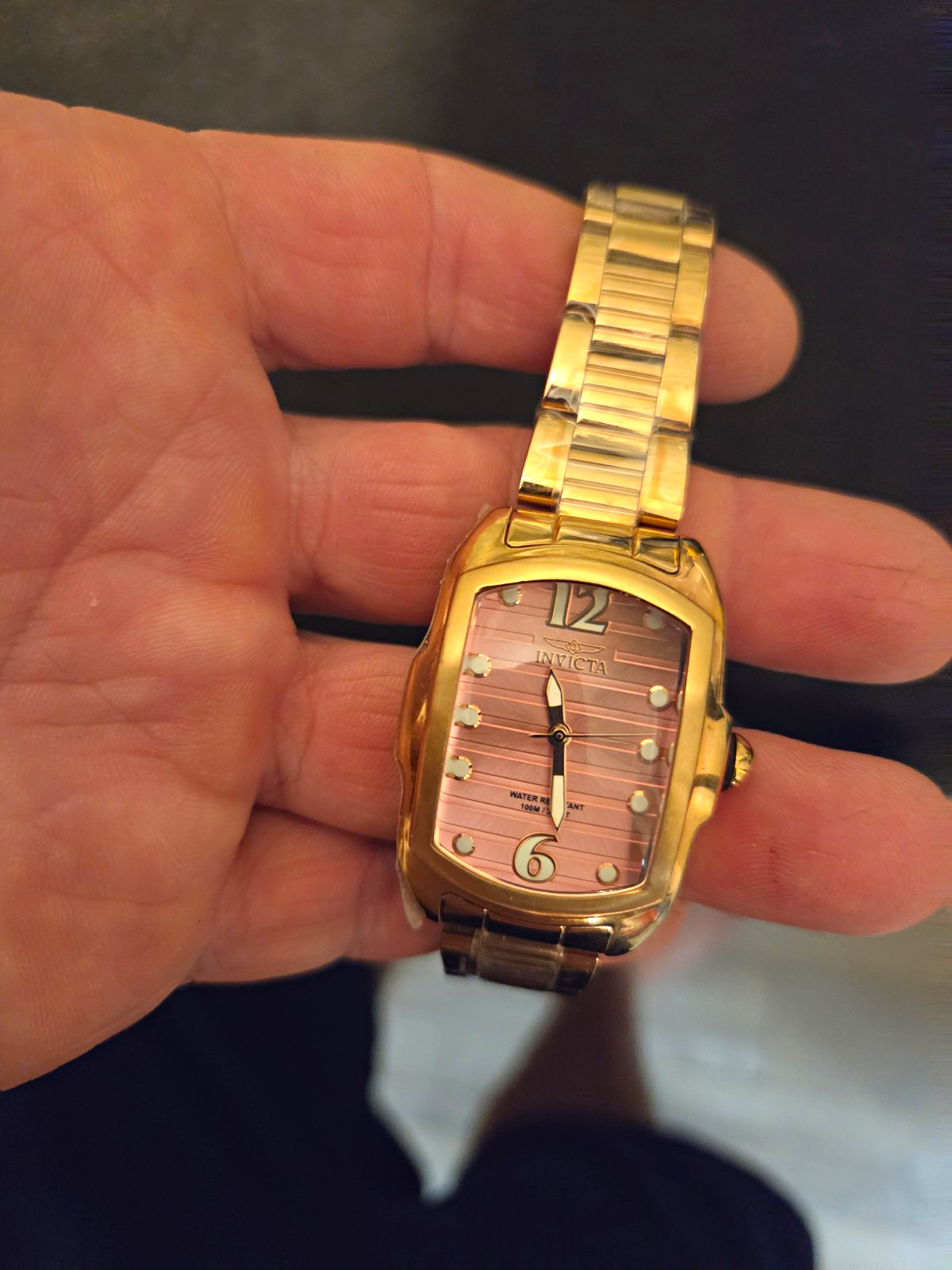 Invicta Lupah Women’s Quartz Analog Watch Gold SS Still In Plastic!Flawless!