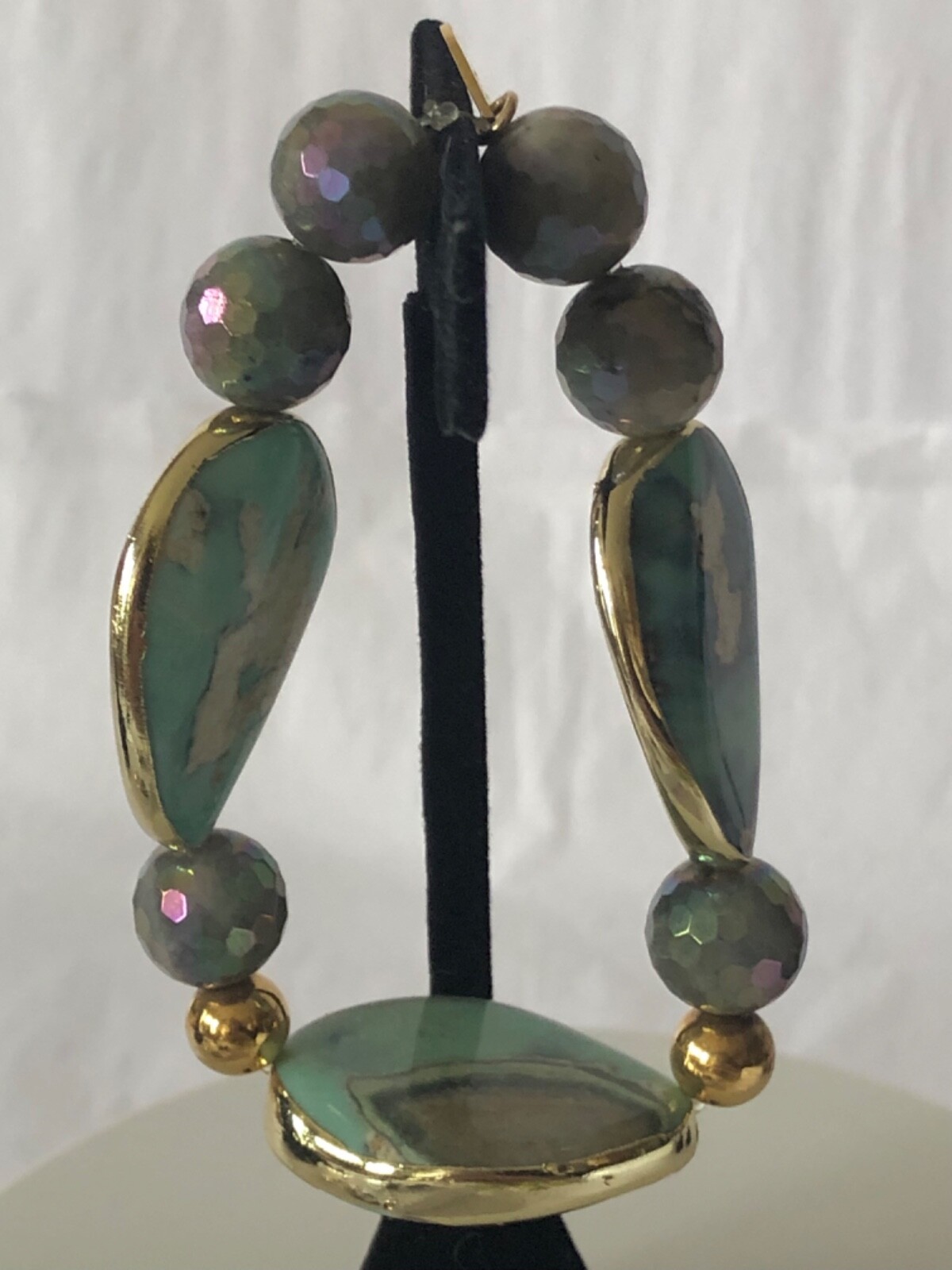 Devon Leigh Multihued Stone & Bead -Stretch Bracelet – Fits up to 6-1/2 in. NWOT