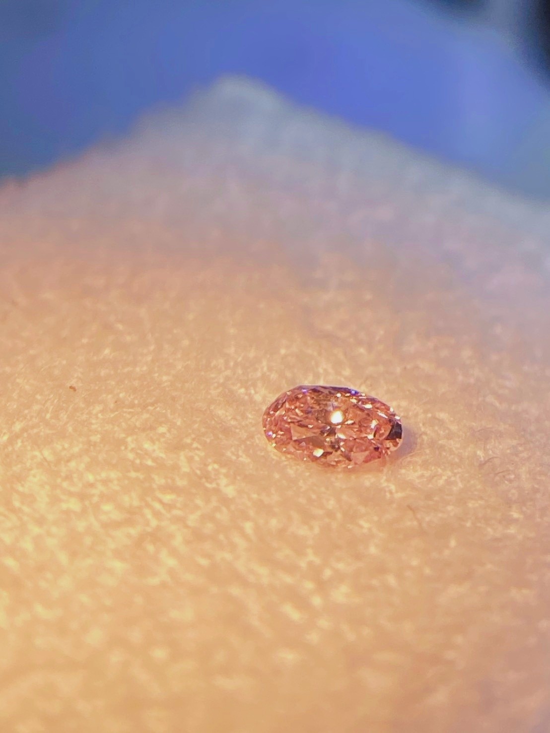 [jerseychou] Natural Fancy pink diamond 0.14 ct , Even, GIA