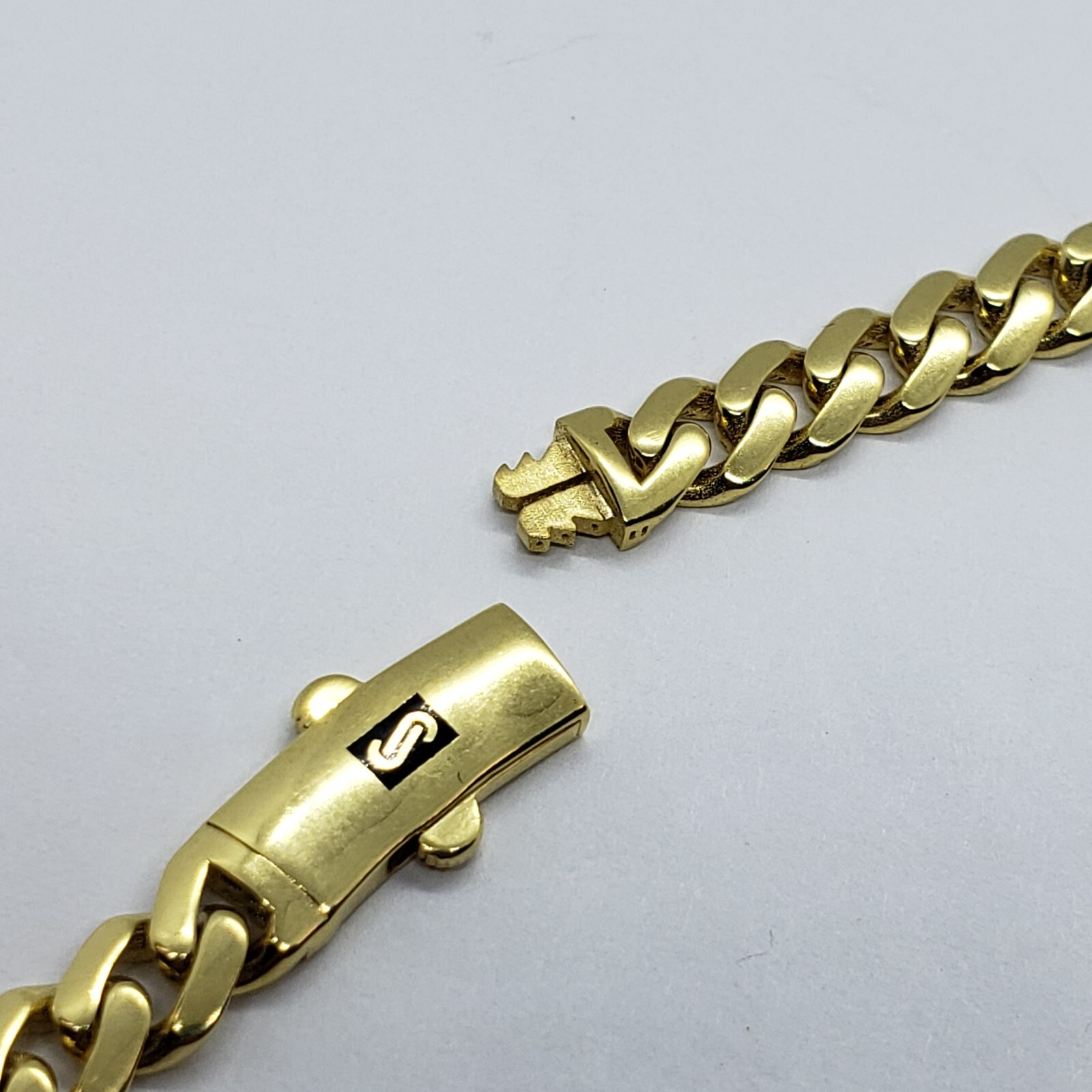 10K Hollow Yellow Gold Miami Cuban Monaco Chain 6m~9mm Necklace Bracelet 7″-30″