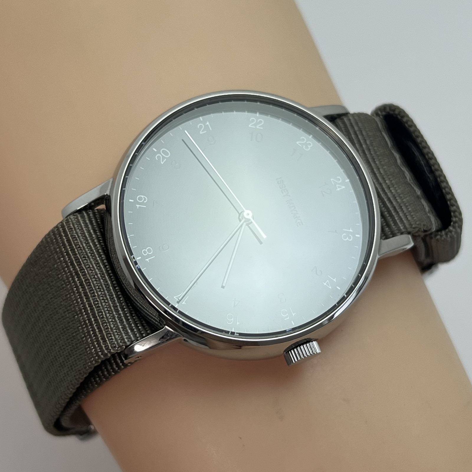 Seiko Issey Miyake f Ichiro Iwasaki NYAJ004 Quartz Japan 24 Hour Dial Watch#B901