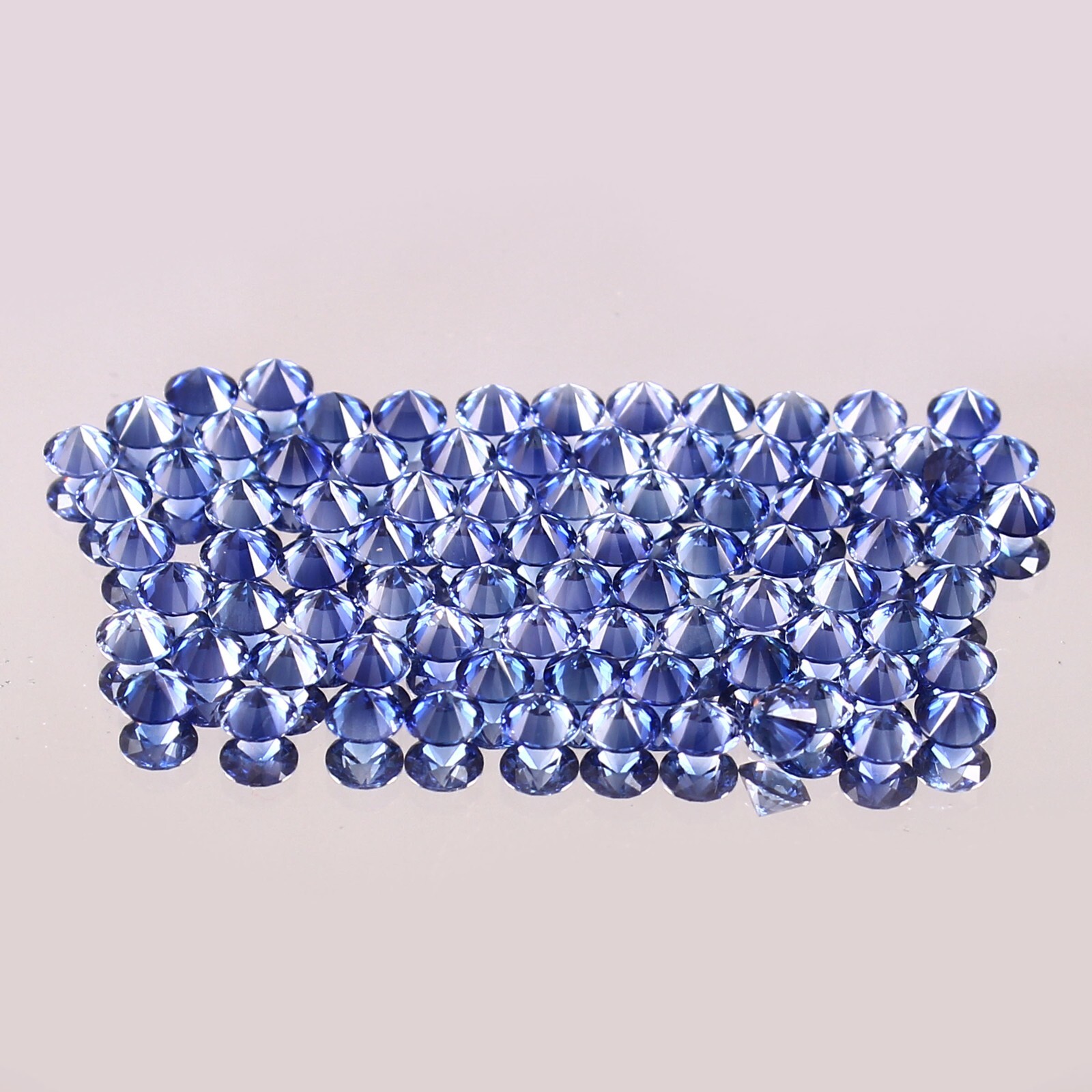 3x3MMNatural Ceylon Royal Blue Sapphire Calibrated Round Loose Cut Gems Lot12Pcs