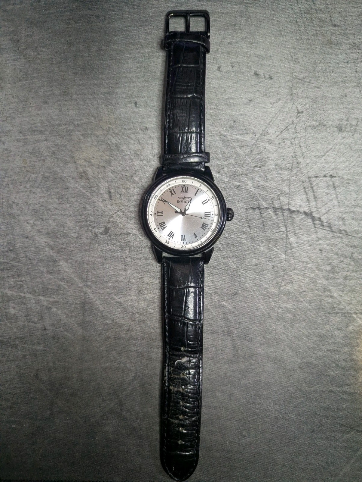 Invicta Specialty Mens Watch # 13670 Leather Band NEW BATTERY