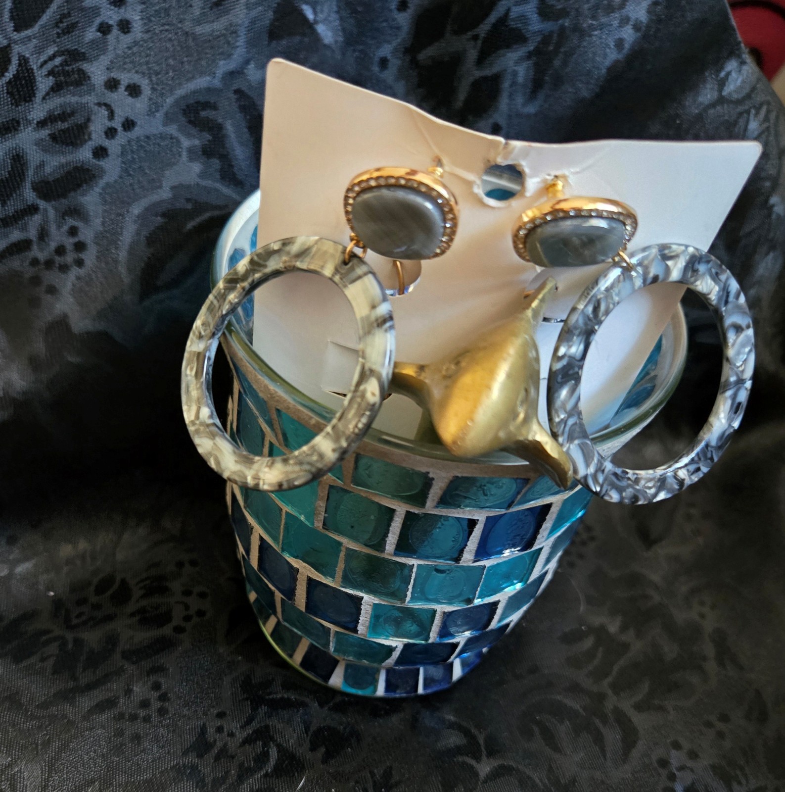 MYSTERY BOHO OCEAN/BEACH- THEMED JEWELRY JAR: Bracelets, Necklaces, Earrings