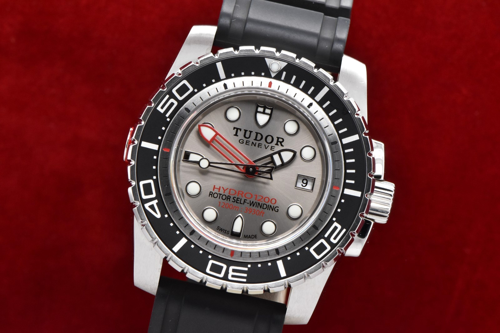 Tudor Hydronaut 1200 45.5mm Stainless Steel Silver Dial Ref. 25000 Watch