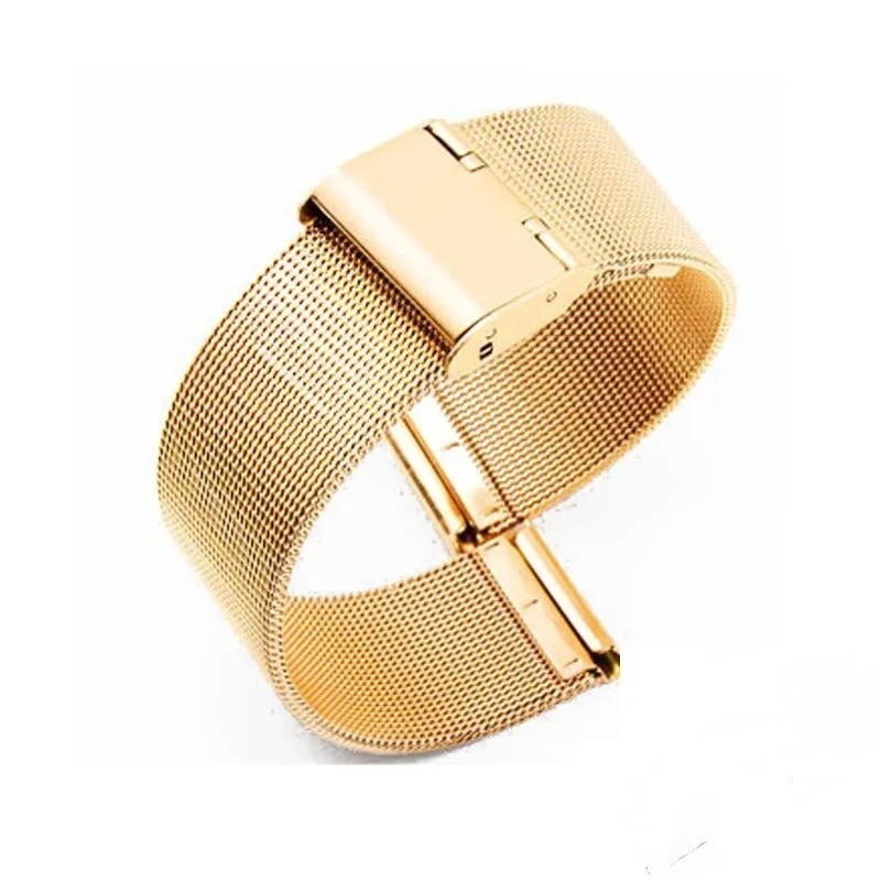 12–24mm Stainless Steel Mesh Metal Watch Strap Band Unisex