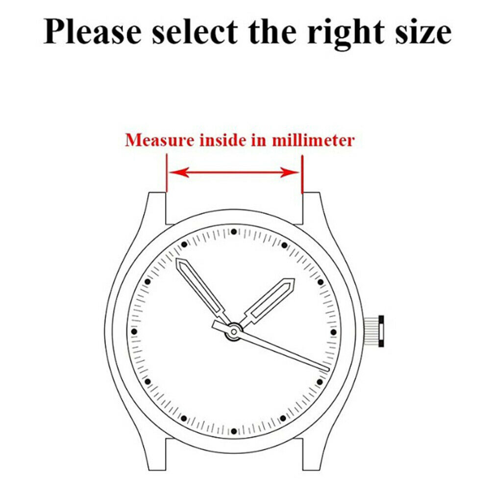 Stainless Steel Strap Band Clasp Metal Watch Bracelet Replacement 18/20/22mm USA