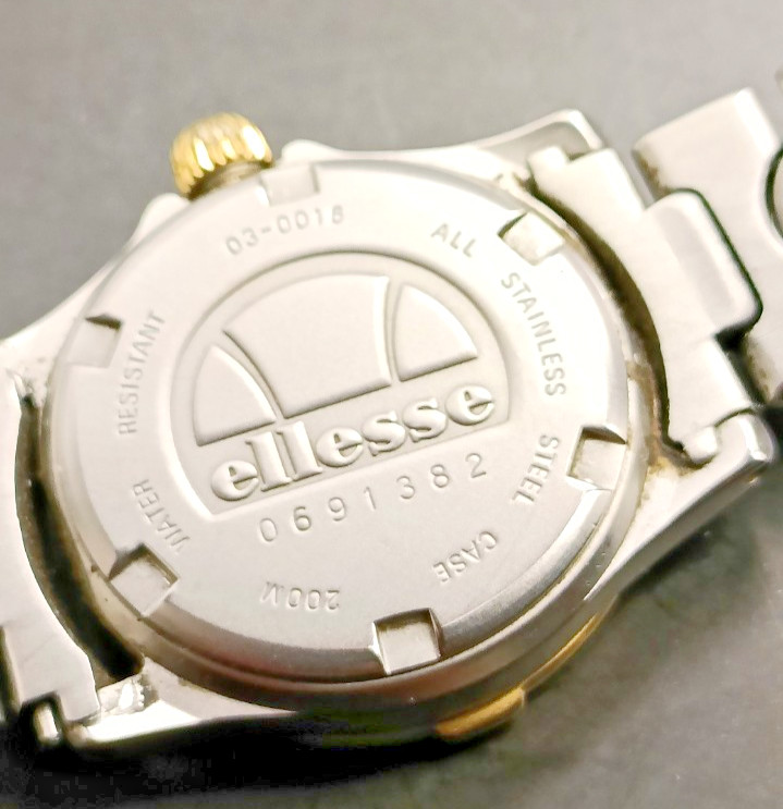 ELLESSE Ladies Two-Tone Stainless-Steel Quartz Sport Watch-VGC & Working