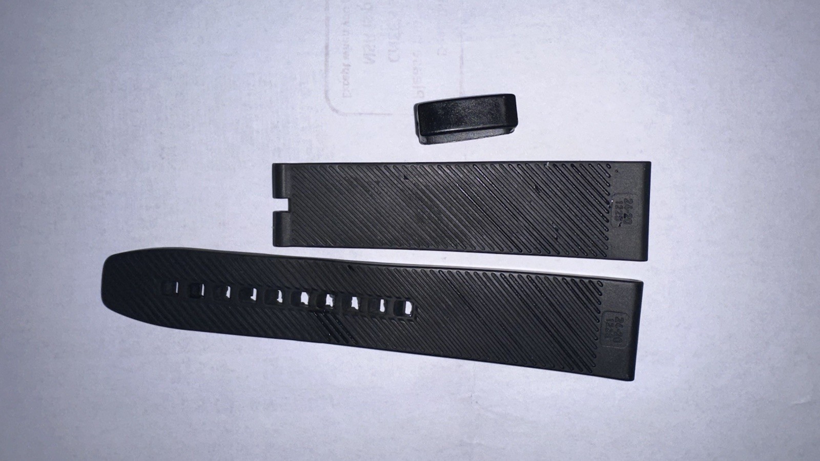 Breit ling Rubber Watch Strap Black 24-20mm – Sport / Diver Style