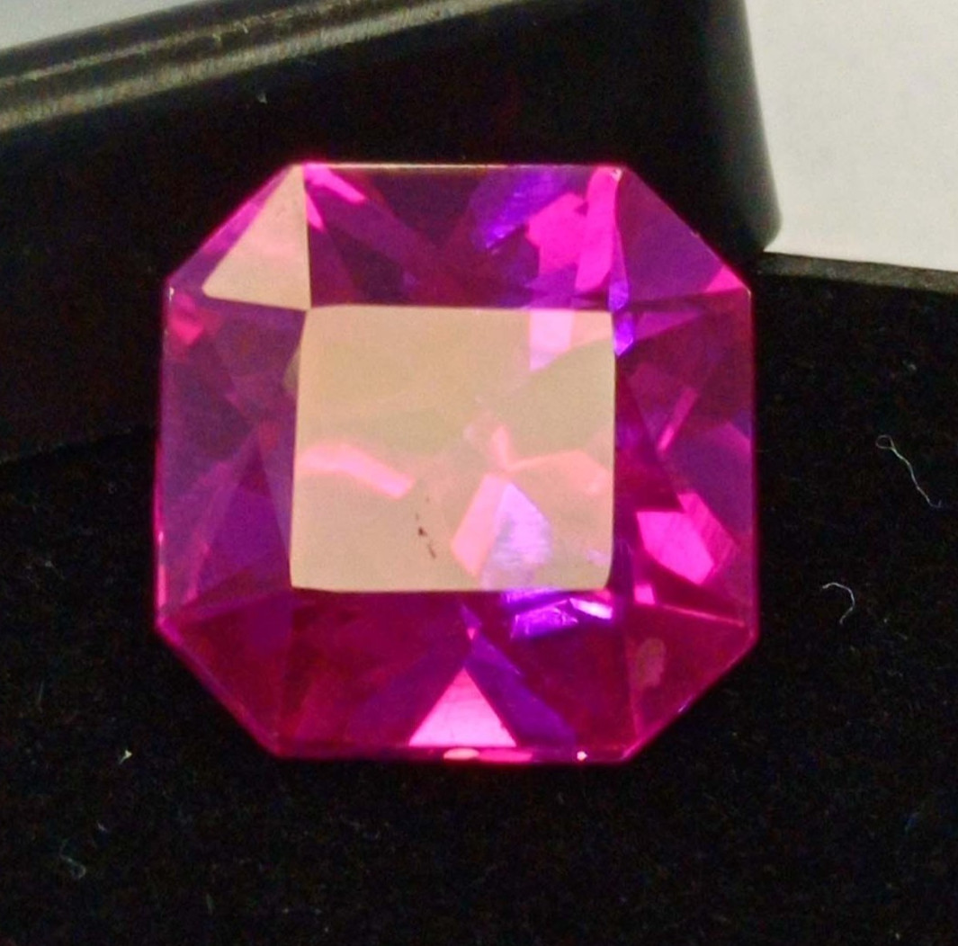 Natural Pink Sapphire 12-14 Ct Certified Asscher Cut Loose Gemstone RK271