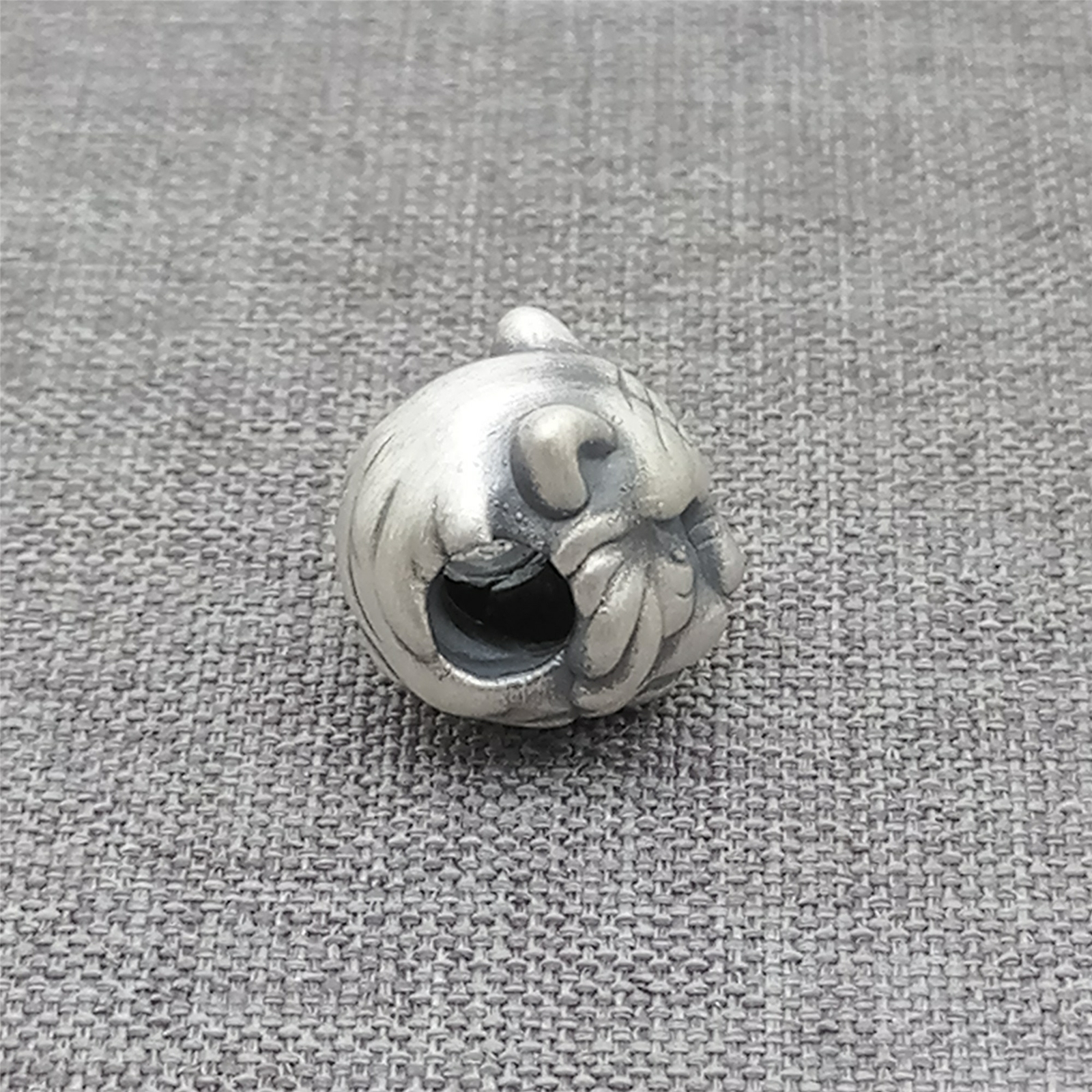 Fine Silver Tiger Beads, 999 Sterling Silver Tiger for Bracelet Necklace