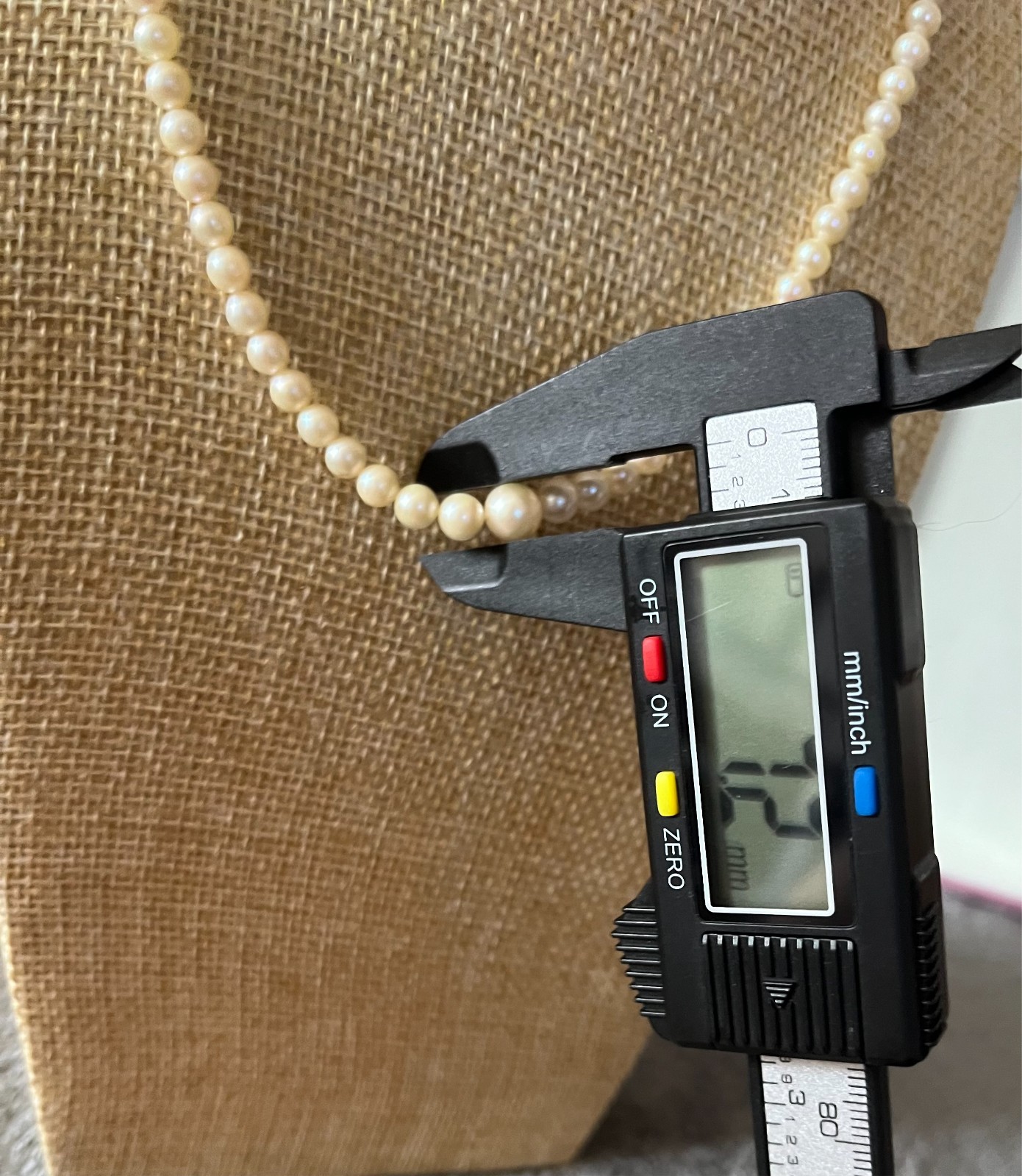 Art Deco Graduated Akoya Pearl Necklace 3.6-7.2mm 45.5cm Silver Marcasite Clasp