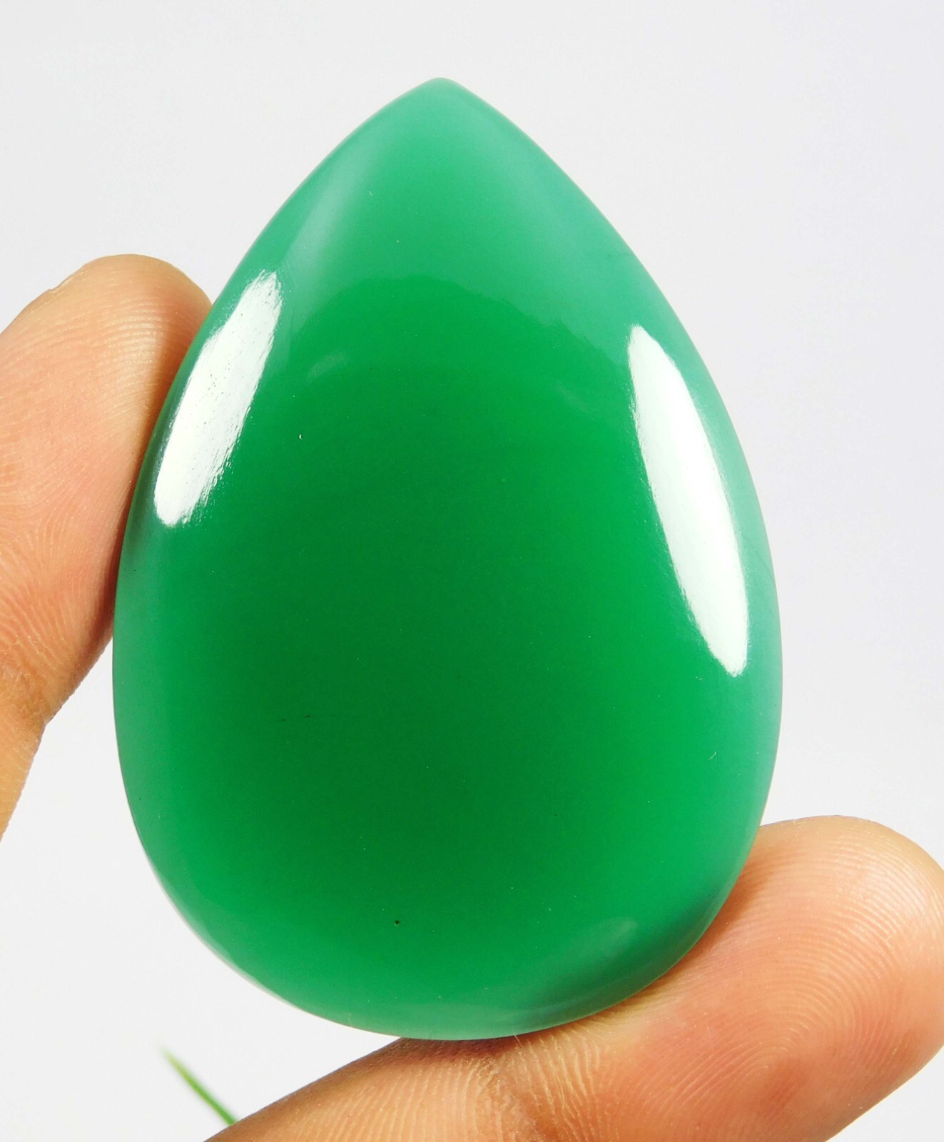 97.70 Ct Natural Green Onyx Sulemani Hakik Loose Gemstone For Jewelry Making