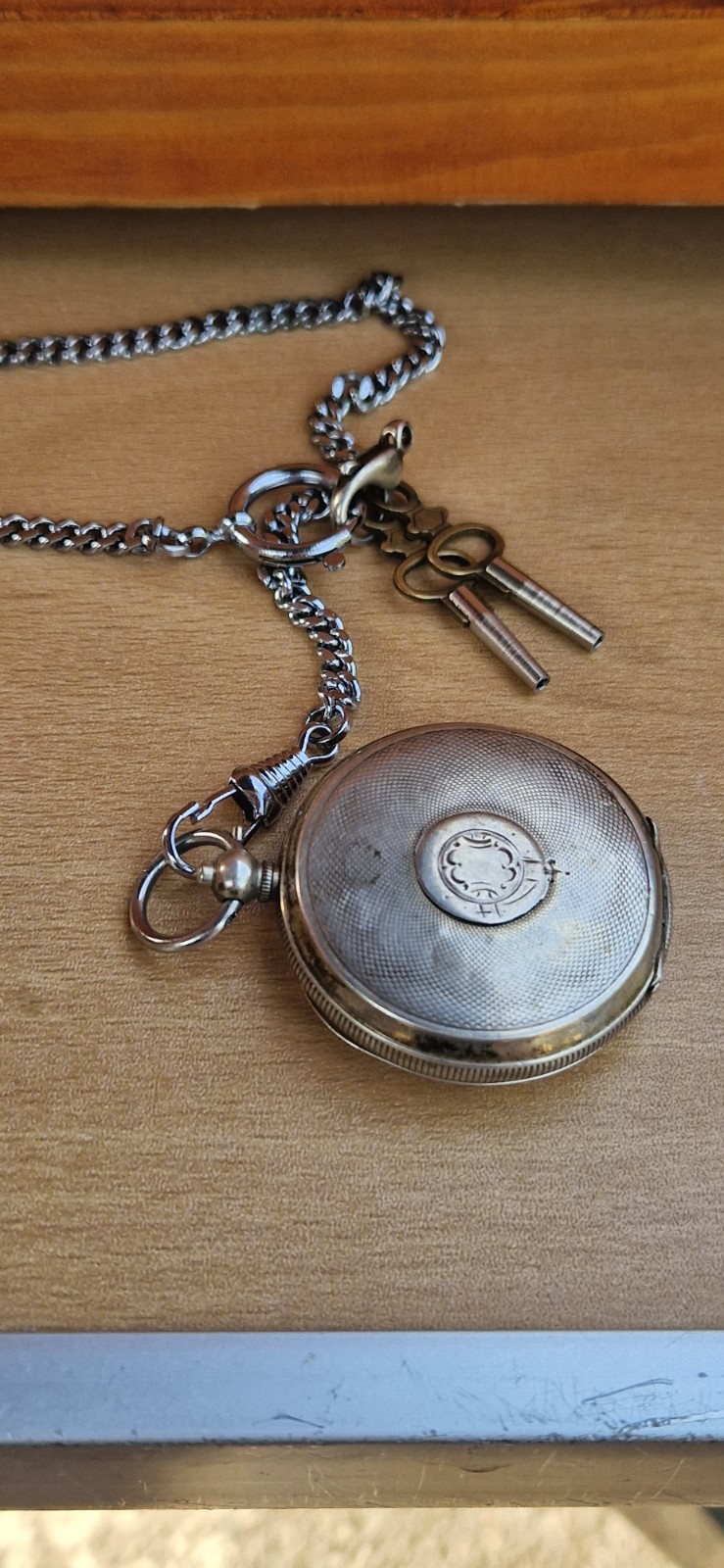 Chinese Swiss Made 1900 Key Wind Watch Rare China Antique Onion Silver
