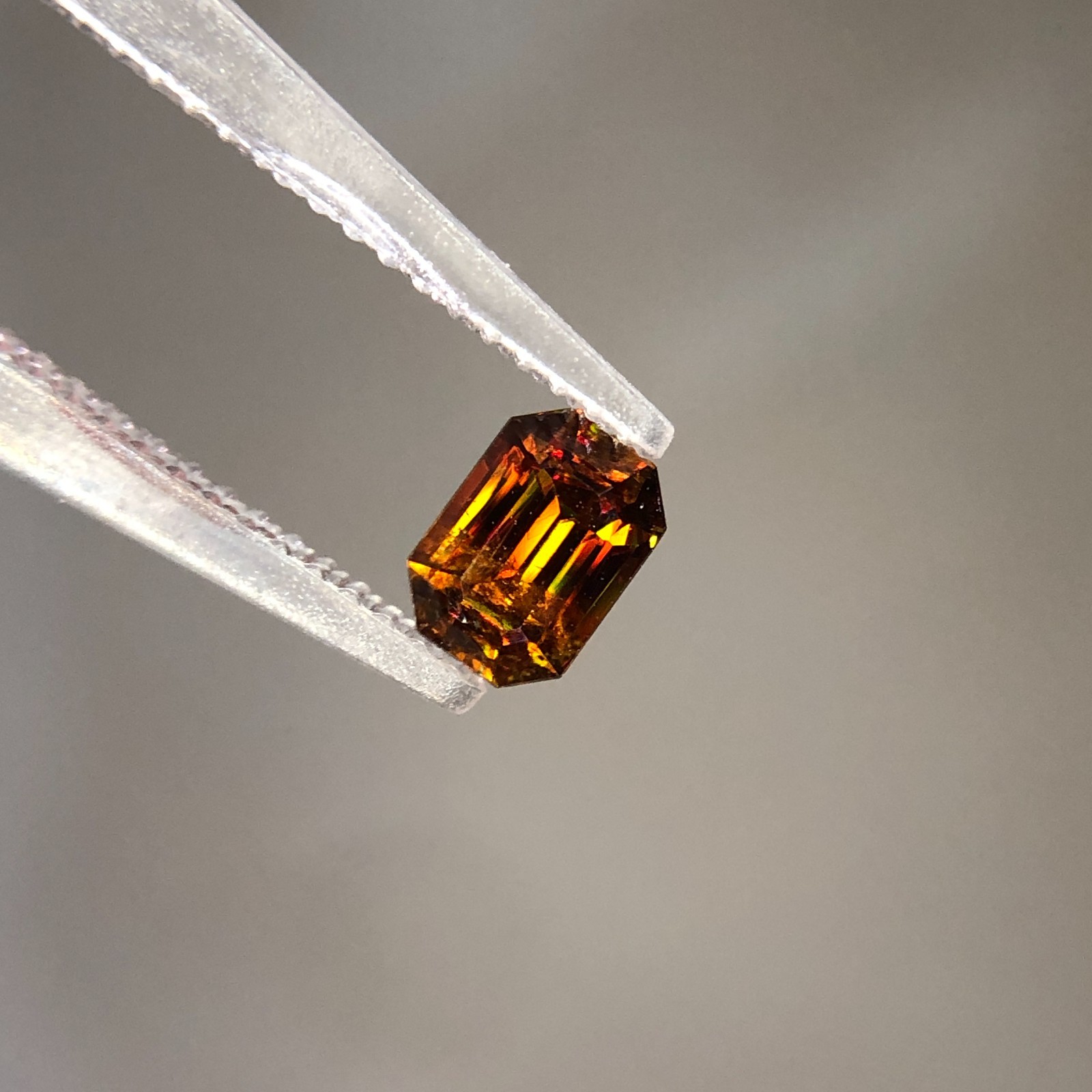 0.60 Ct Natural Sphene Titanite Step Cut Gemstone For Jewelery