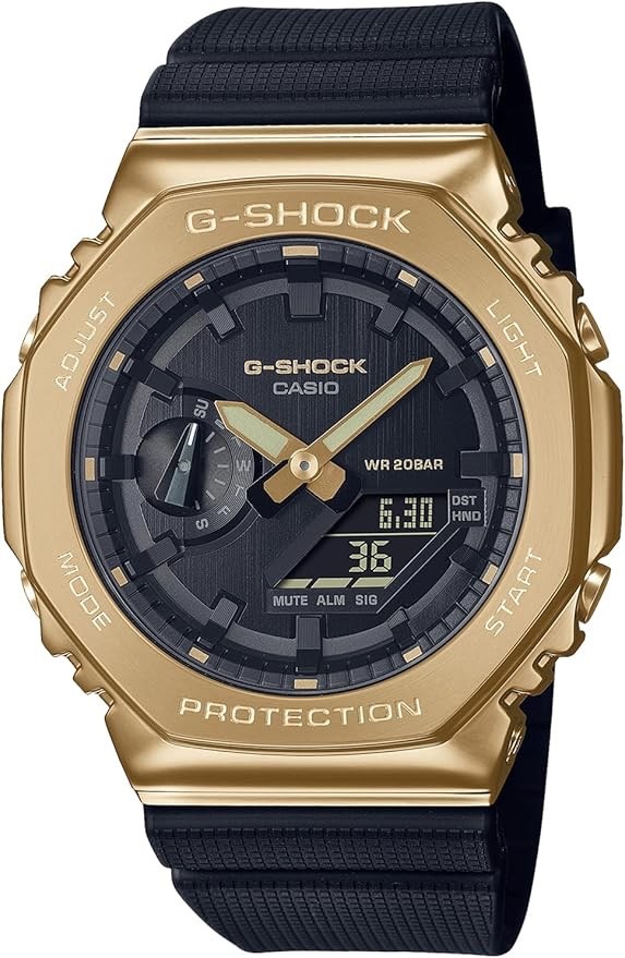 CASIO G-SHOCK GM-2100G-1A9JF Metal Covered Black Gold Octagonal 200M JDM