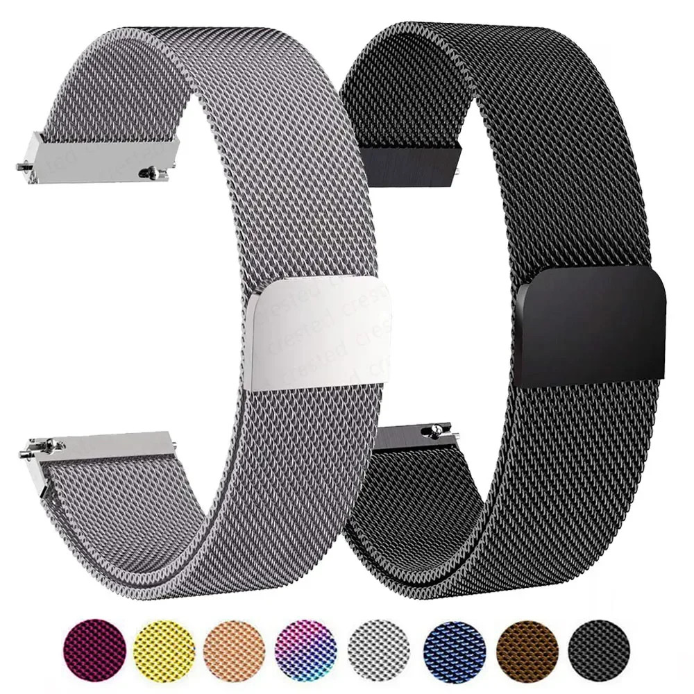 Samsung Galaxy Watch 7 6 5 4 40 44mm Classic 42mm Milanese Loop Band Strap 20mm