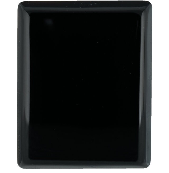 Natural Extra Fine Black Onyx – Rectangle Buff Top Cabochon – Brazil – AAA+ Grad