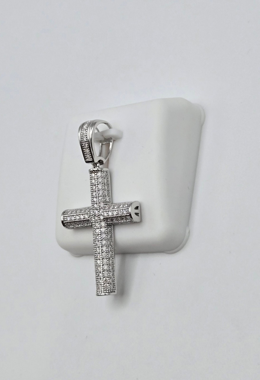NEW Solid 925 Sterling Silver MOISSANITE PENDANT 2.0ctw Cross Pendant, USA