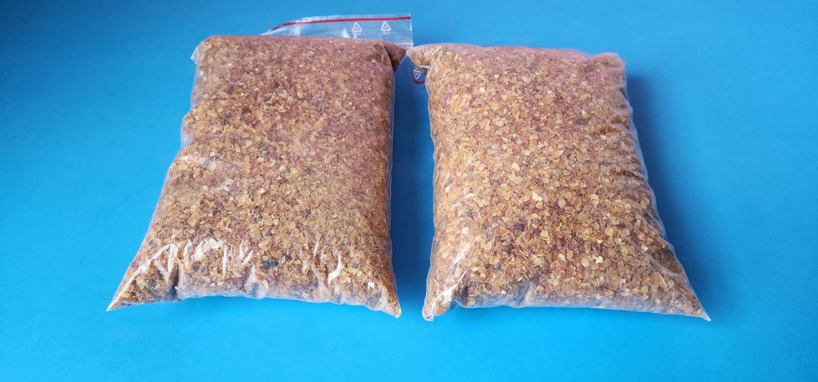 Natural Baltic Amber Chips 2–4mm Lot | Lithuania Import | 2 Bags 2.25 lb