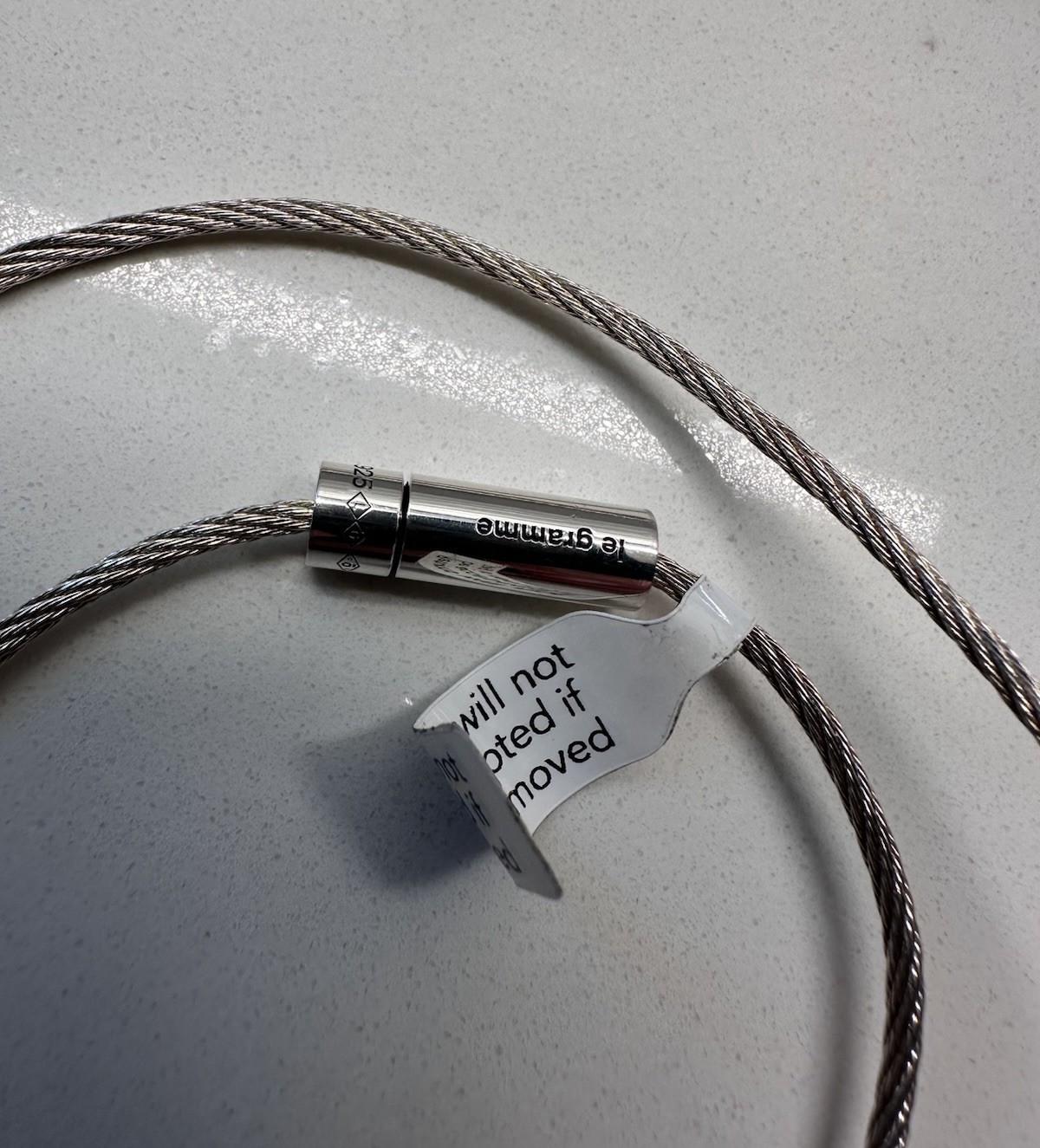 NEW Le Gramme Sterling Silver Double Wrap Cable Bracelet 9g FREE Shipping