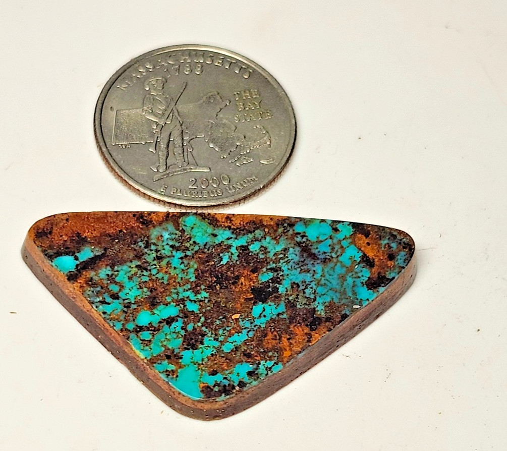 Blue High Grade Pilot Mountain Turquoise Cabochon rare gemstone 40 Carats@G