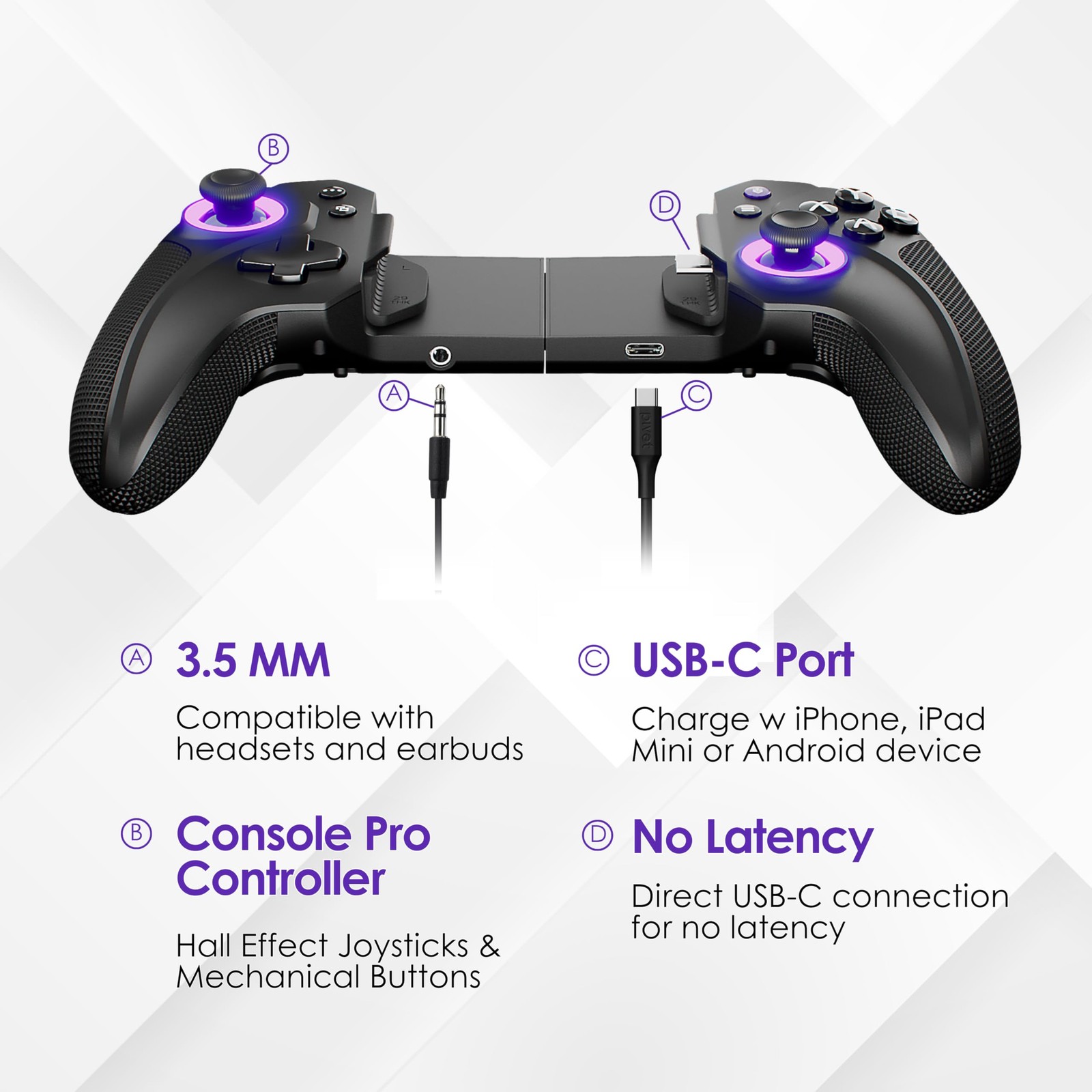 Elo Vagabond Mobile Gaming Controller – Iphone 15/16 Ipad Mini Android Phone