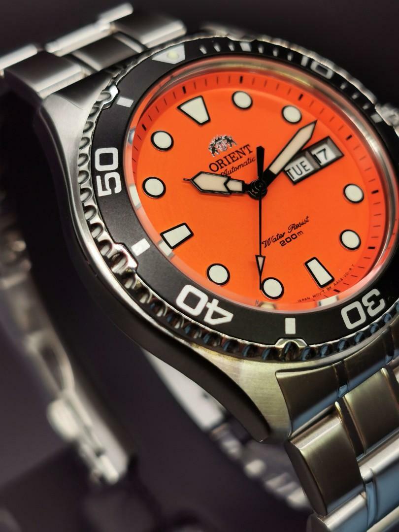 Orient Ray Raven II 2 Orange Automatic FAA02006M9 200M Men’s Watch