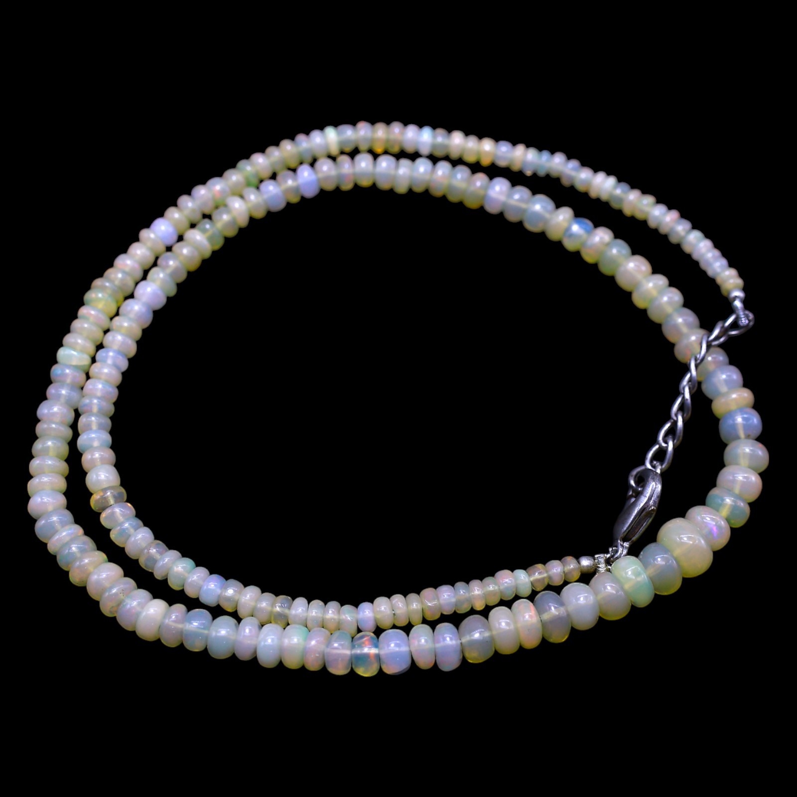 Rondelle Smooth Fire Opal Beaded Not Applicable Artisan Daughter Trendy Necklace