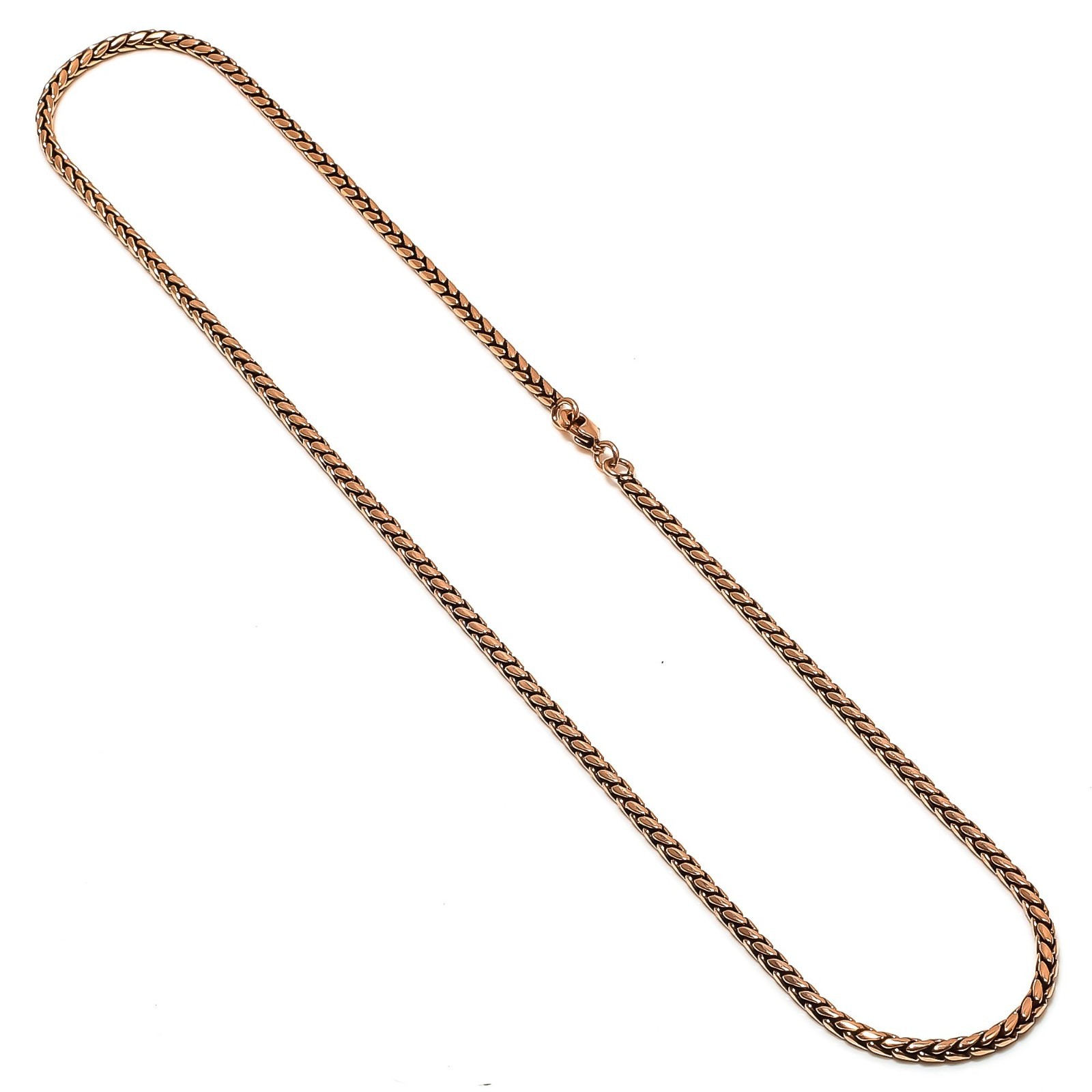 Pure Copper Bar Chain Bar Chain For Pendant Solid Oxidized Chain For Men & Women