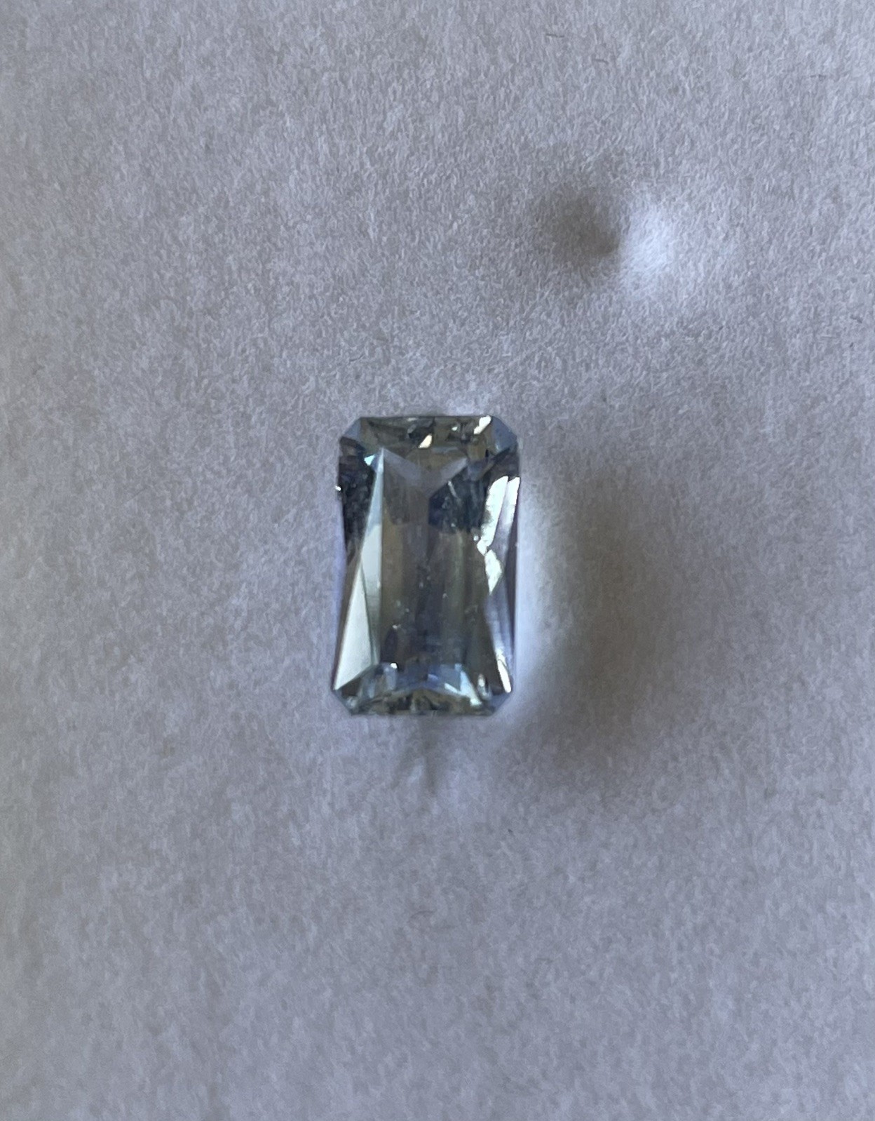 2.80 ct Light Violetish Blue Jeremejevite. GIA certificate. Unheated Untreated