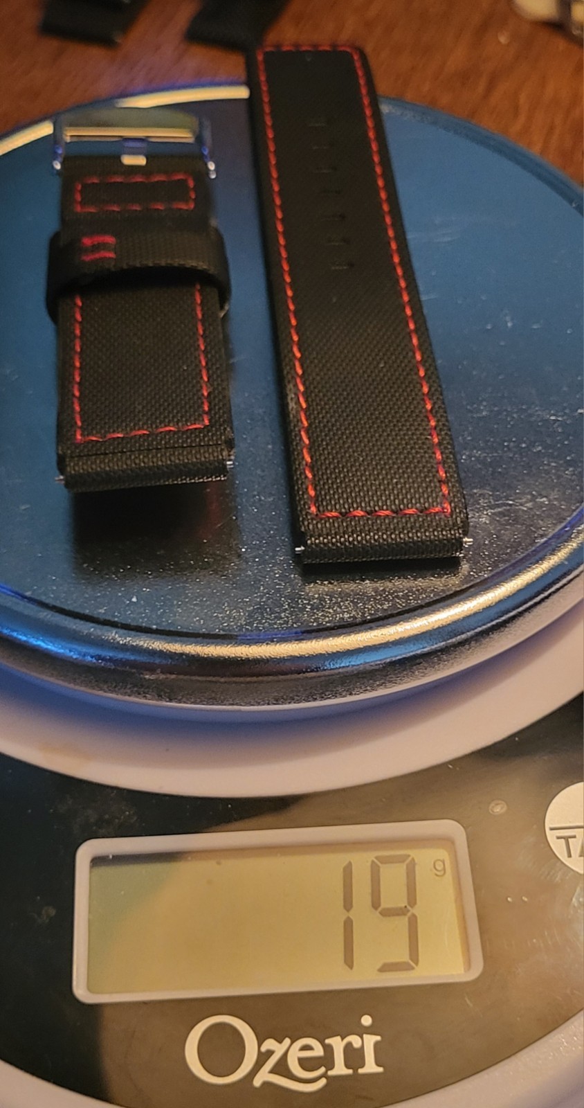 NOS Pro-Grade Sailcloth Composite 22mm Notched Dive Strap (Flares to 24mm) 