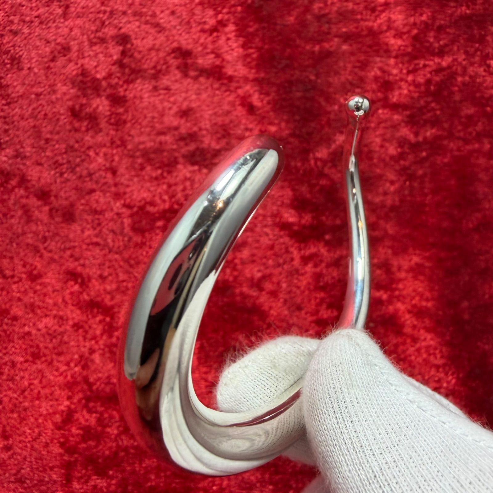 Georg Jensen Sterling Silver 925 OFFSPRING Cuff Bracelet L 16cm 6.3in w/Dust Bag