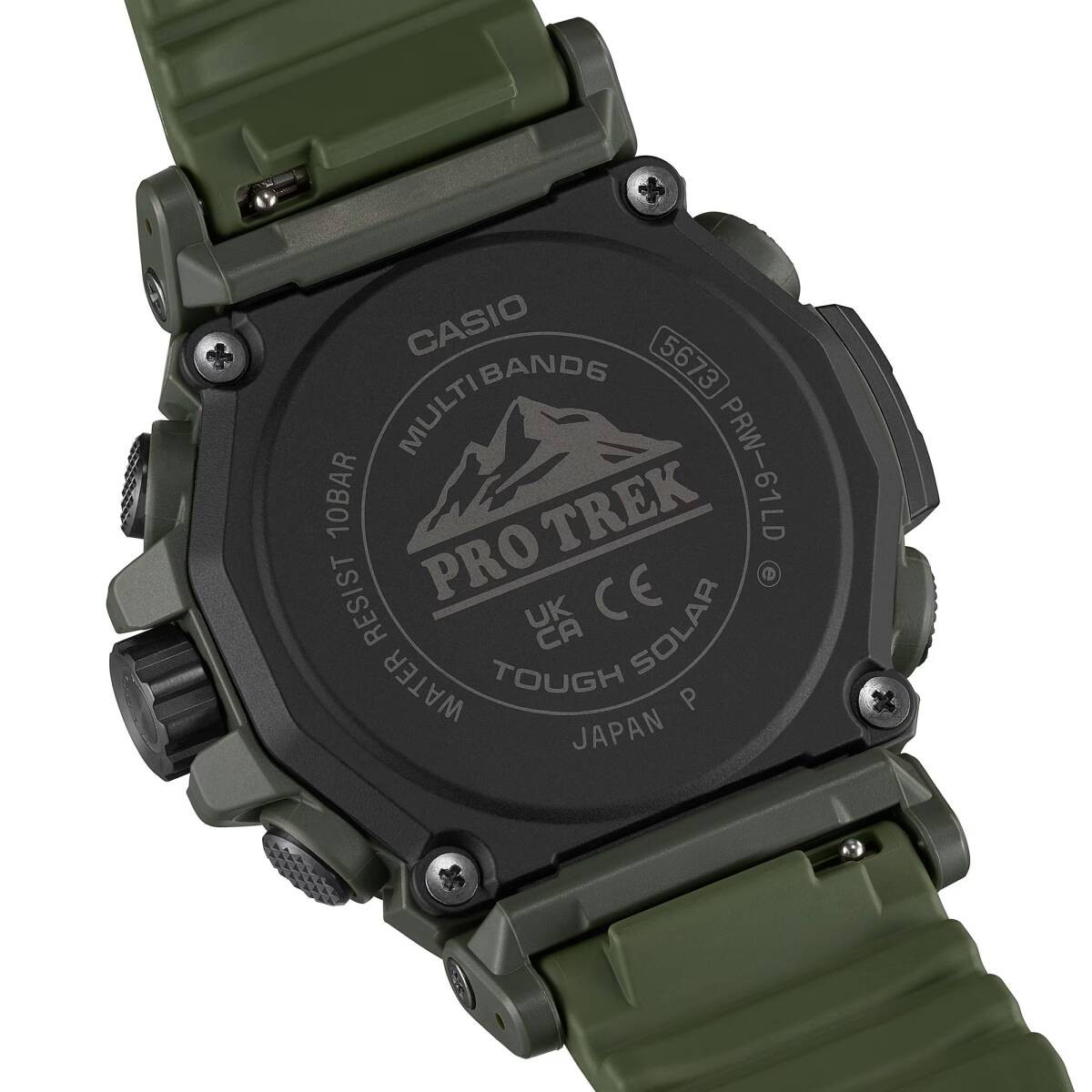 CASIO Pro Trek Climber Line Digital Compass Altimeter Temperature PRW 61LD 3JF G