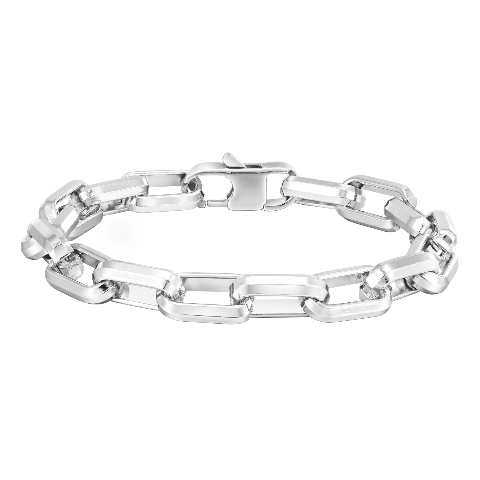 9.2MM Chunky Paperclip Chain Bracelets for Men Boys,Anti Allergy Chain Wristband