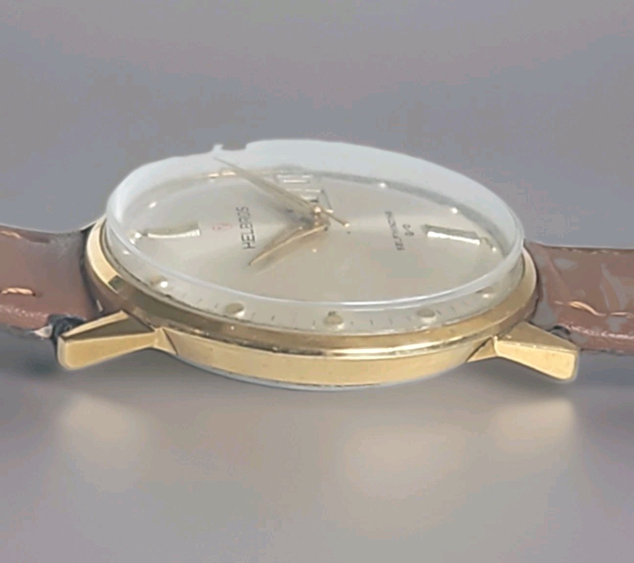 Vintage Helbros Swiss Automatic Day Date Selfwinding Men’s Watch Gold Plated…