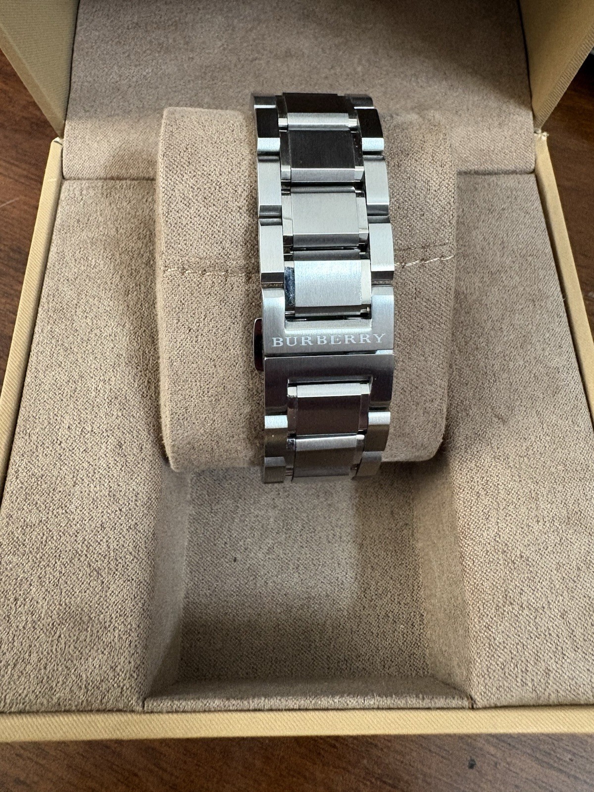 Burberry Men’s Chronograph Stainless Steel Watch Silver Dial, BU9350