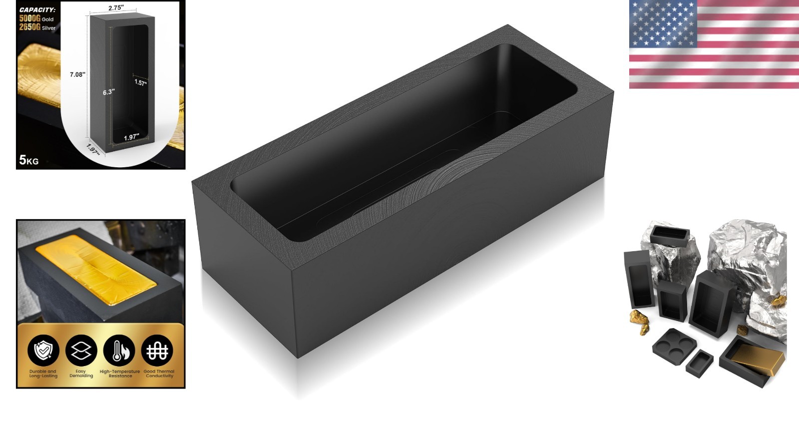 Graphite Mold for Metal Casting & Melting