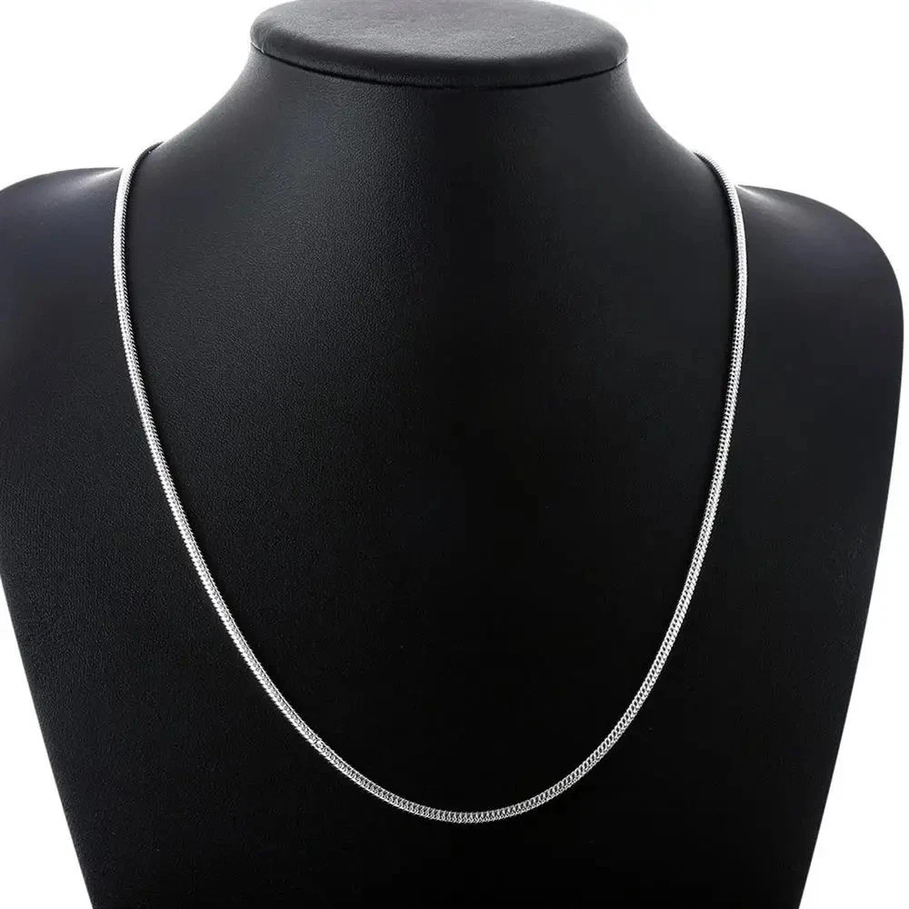 Men&Women’s 925 Sterling Silver Snake Chain Necklace 16-24*
