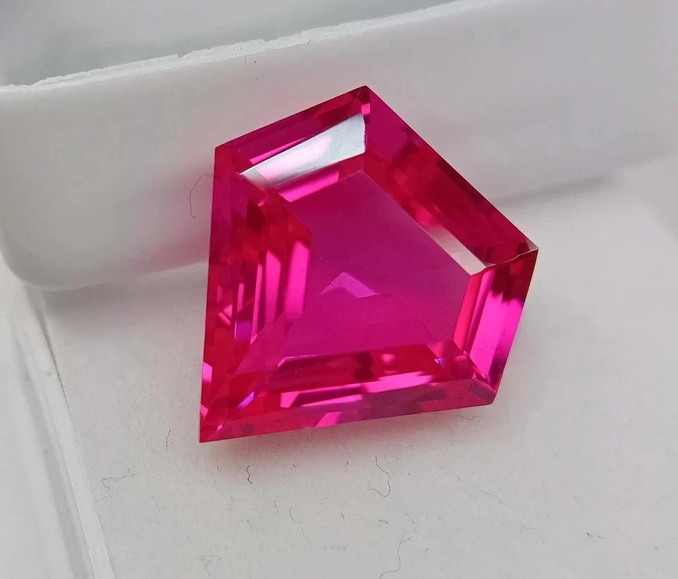 10 Ct Natural Pink Sapphire Faceted Ceylon Fancy Cut Certified Loose Gemstone