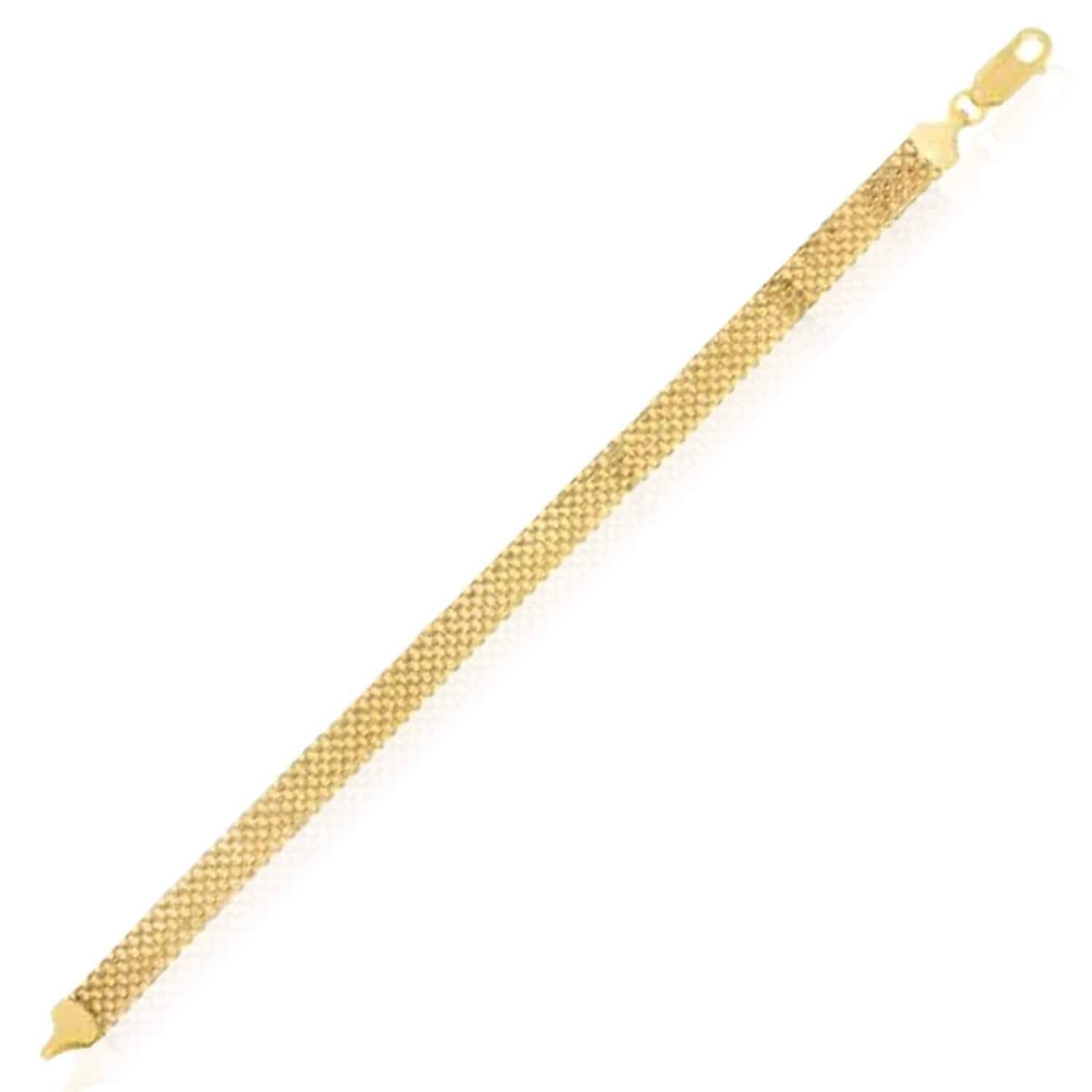14K Yellow Gold 2.5mm-7mm Bismark Bracelet 7.25″