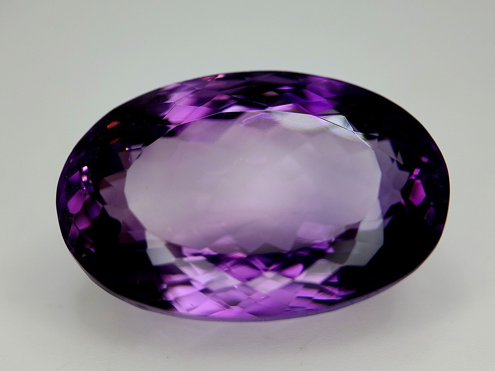40 Carats Natural Purple Oval Cut Amethyst Loose Faceted Gemstone