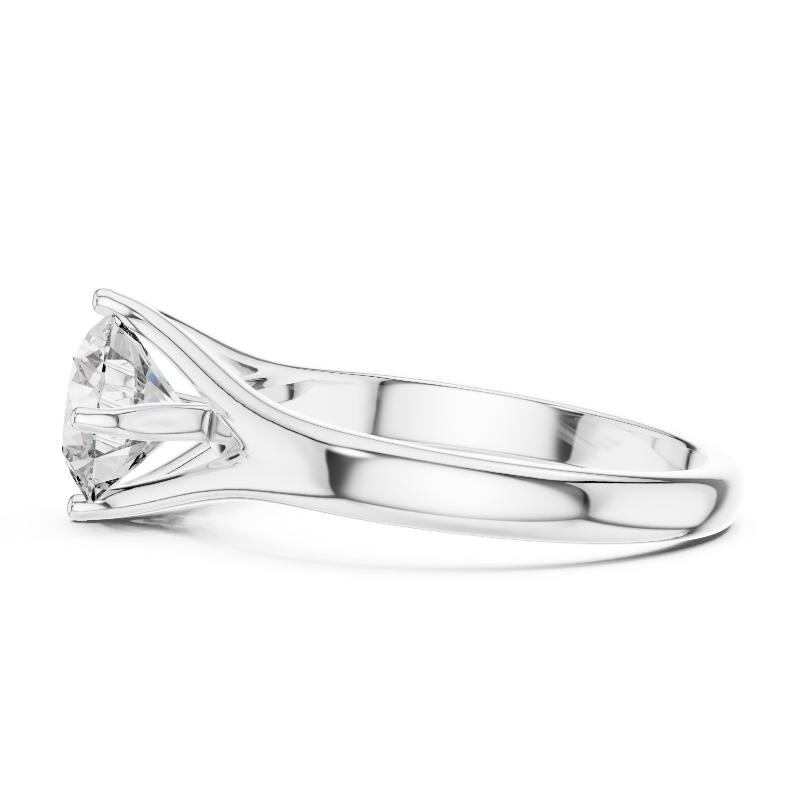 1 Ct Lab Grown Diamond IGI Certified Engagement Wedding Gold Ring 14 K F VVS