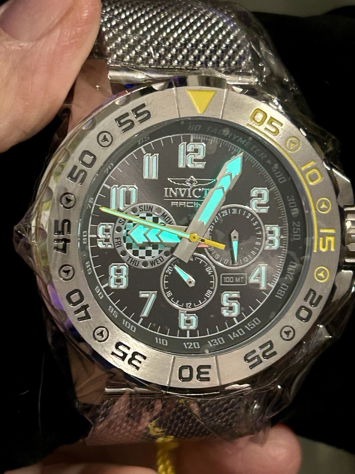 Invicta Racing Dynox Multifunction, 48mm, WR 100m, 8.5”, New/Box/3yr Warranty