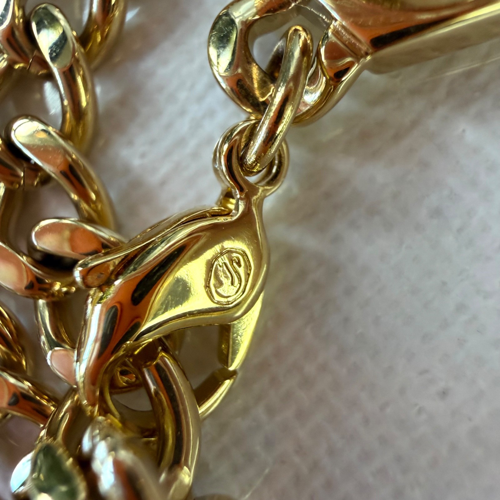 SWAROVSKI Numina Necklace Gold Tone White Crystal Adjustable Chain New In Box