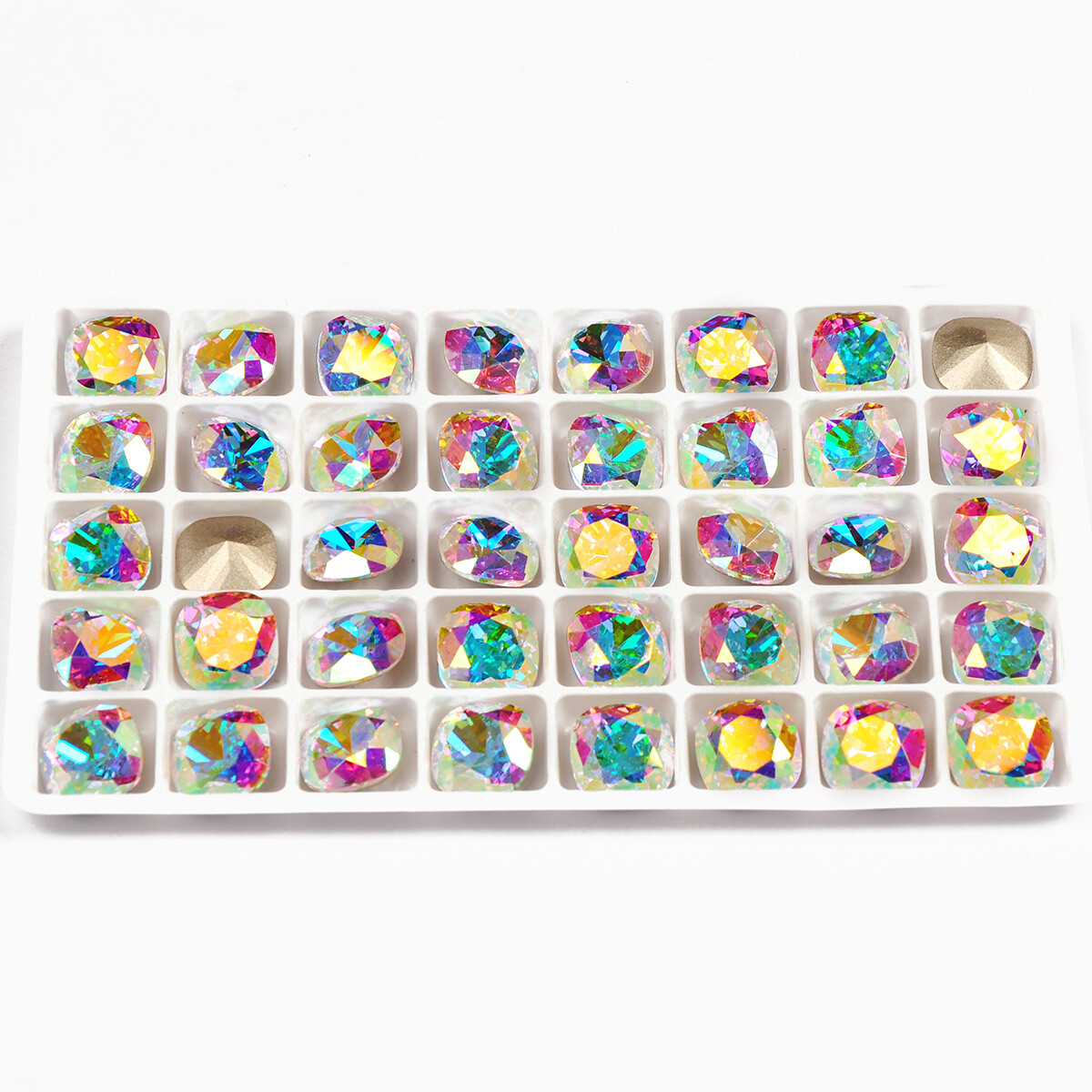 Cushion Cut All Colors Sewing Glass Rhinestones Sew On Diamond Strass Stones DIY
