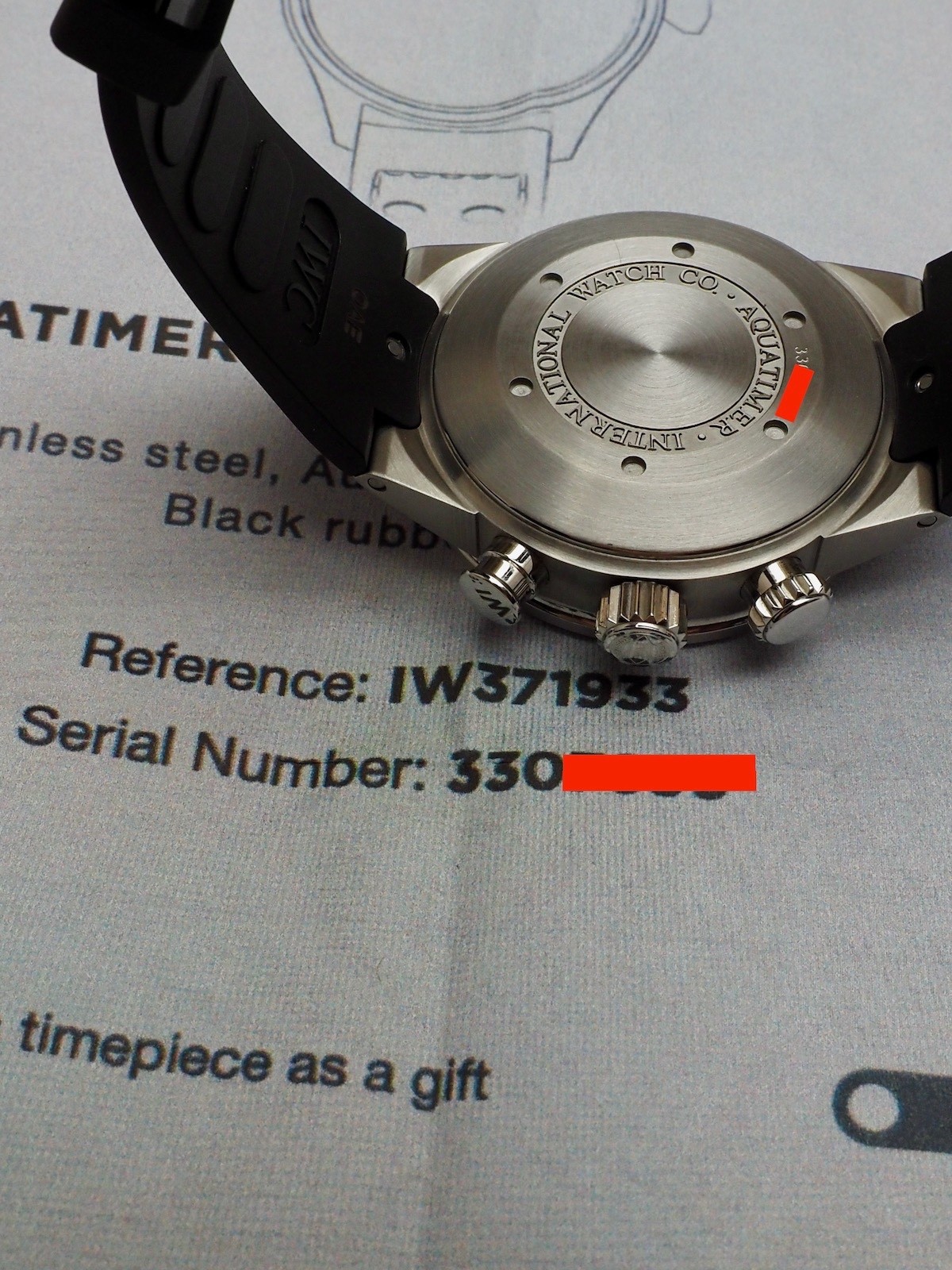 IWC Aquatimer Original Chronograph 99% LNIB (Unpolished) RARE Condition IW371933