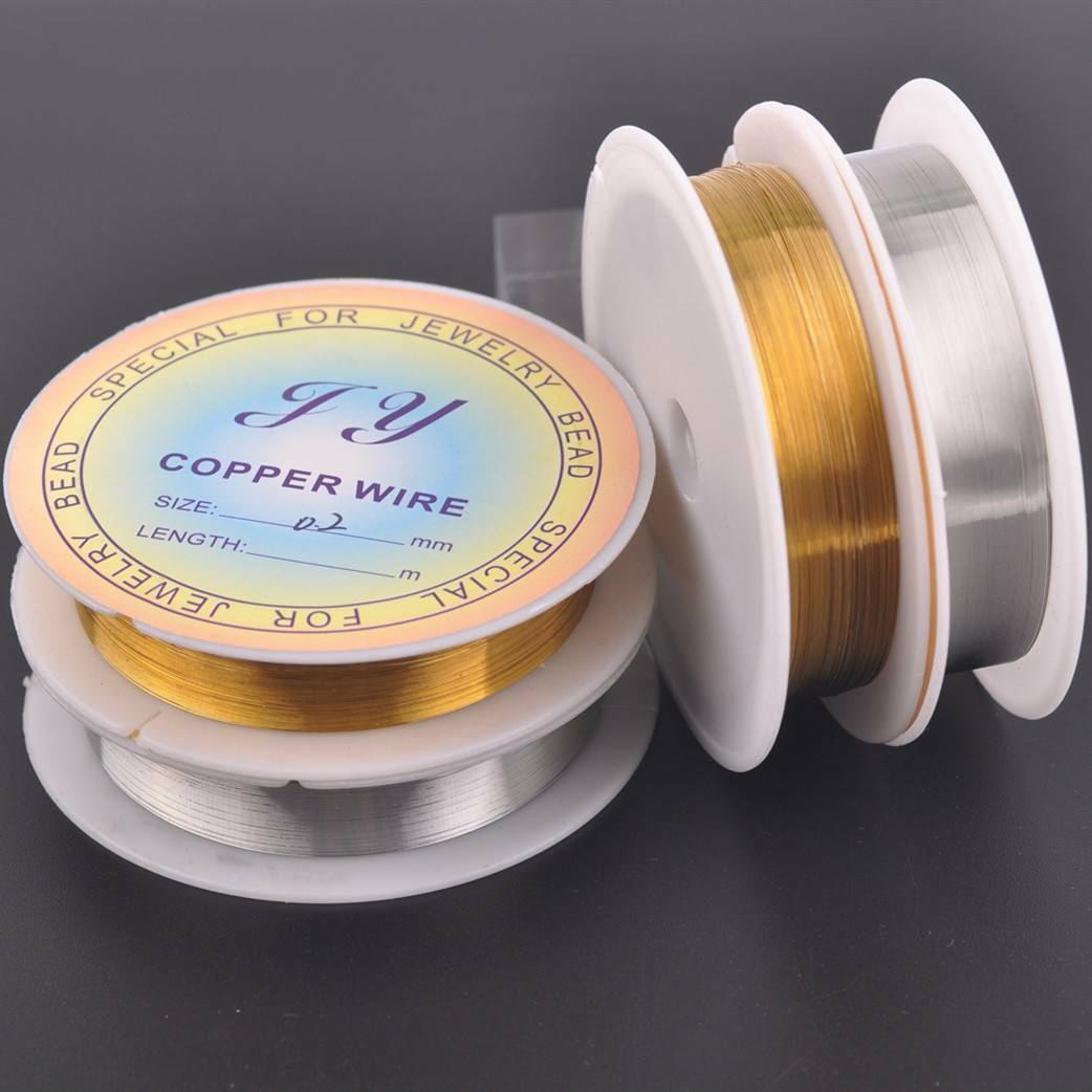 1pcs Silver/Gold Tiny Soft Copper Metal Craft Beading Wire Cord for DIY Jewelry
