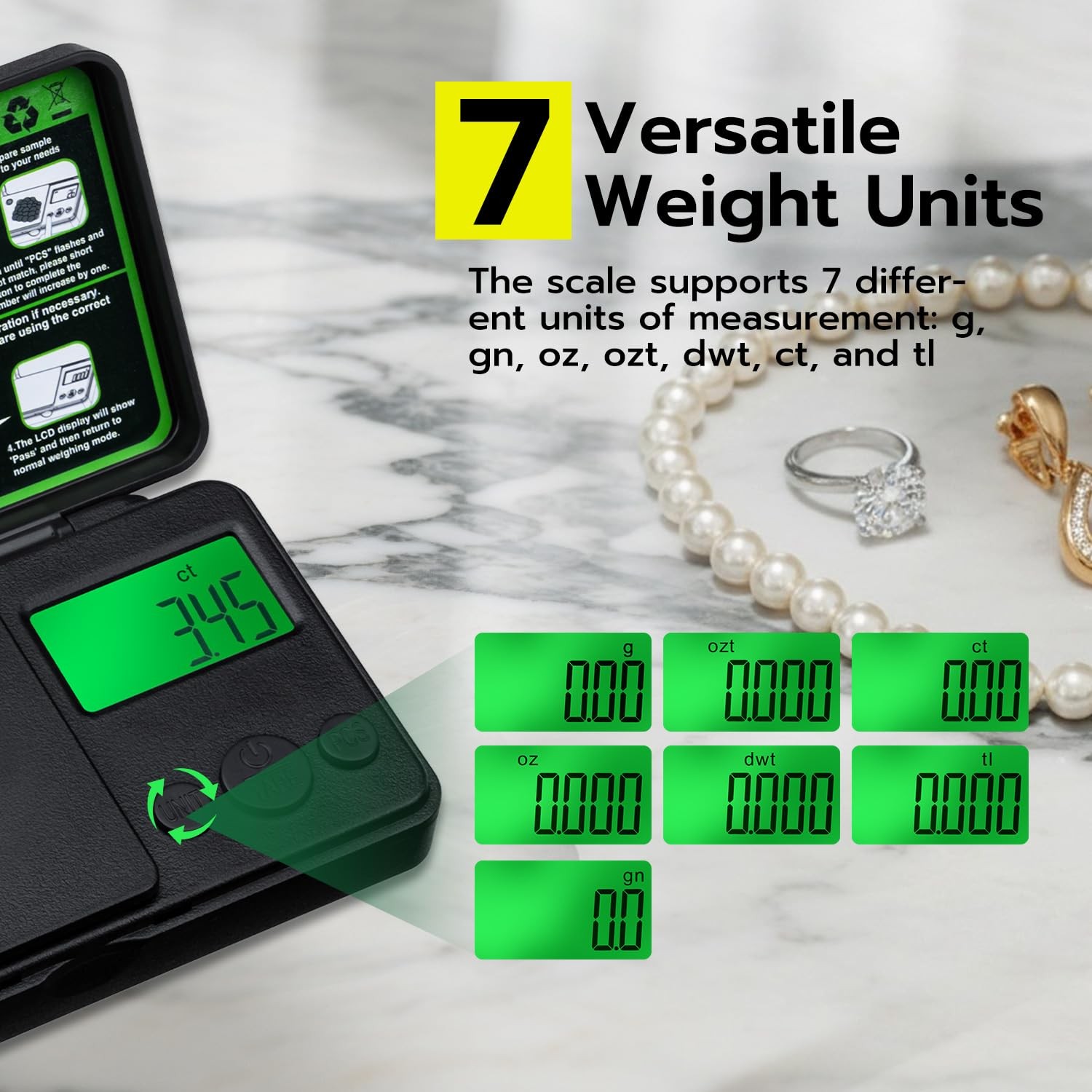 Wigearss 0.01g/500g Digital Milligram Scale, Pocket Micro Scale with Tare Weight